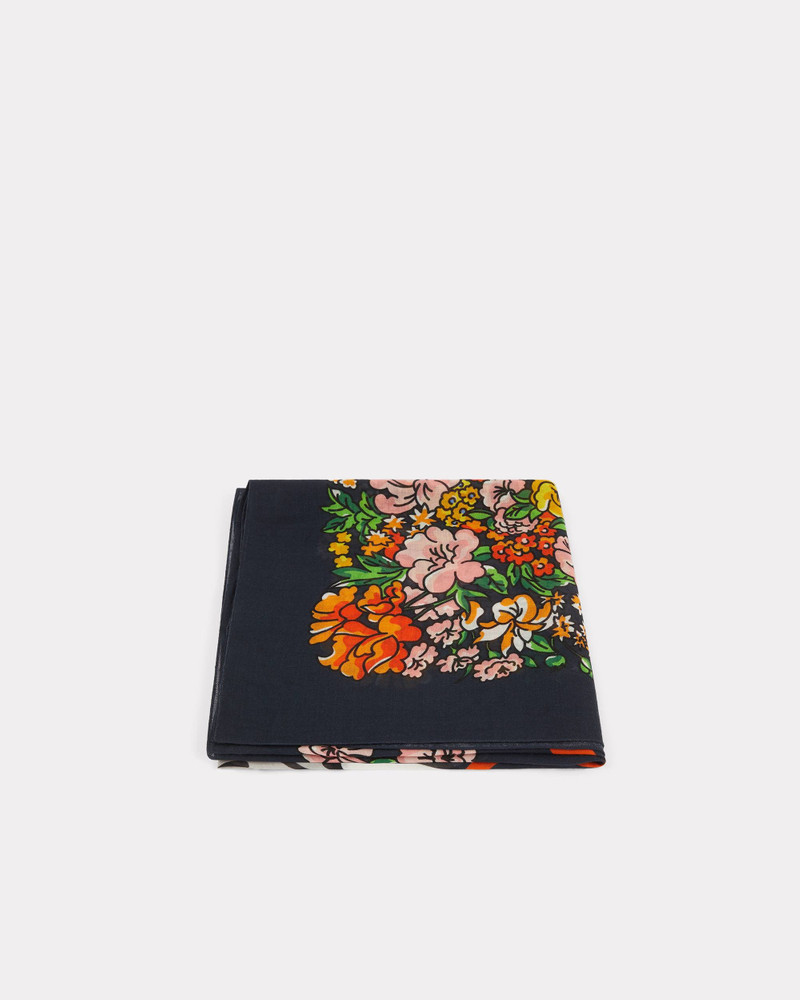 'KENZO Elephant' large square woollen scarf 3