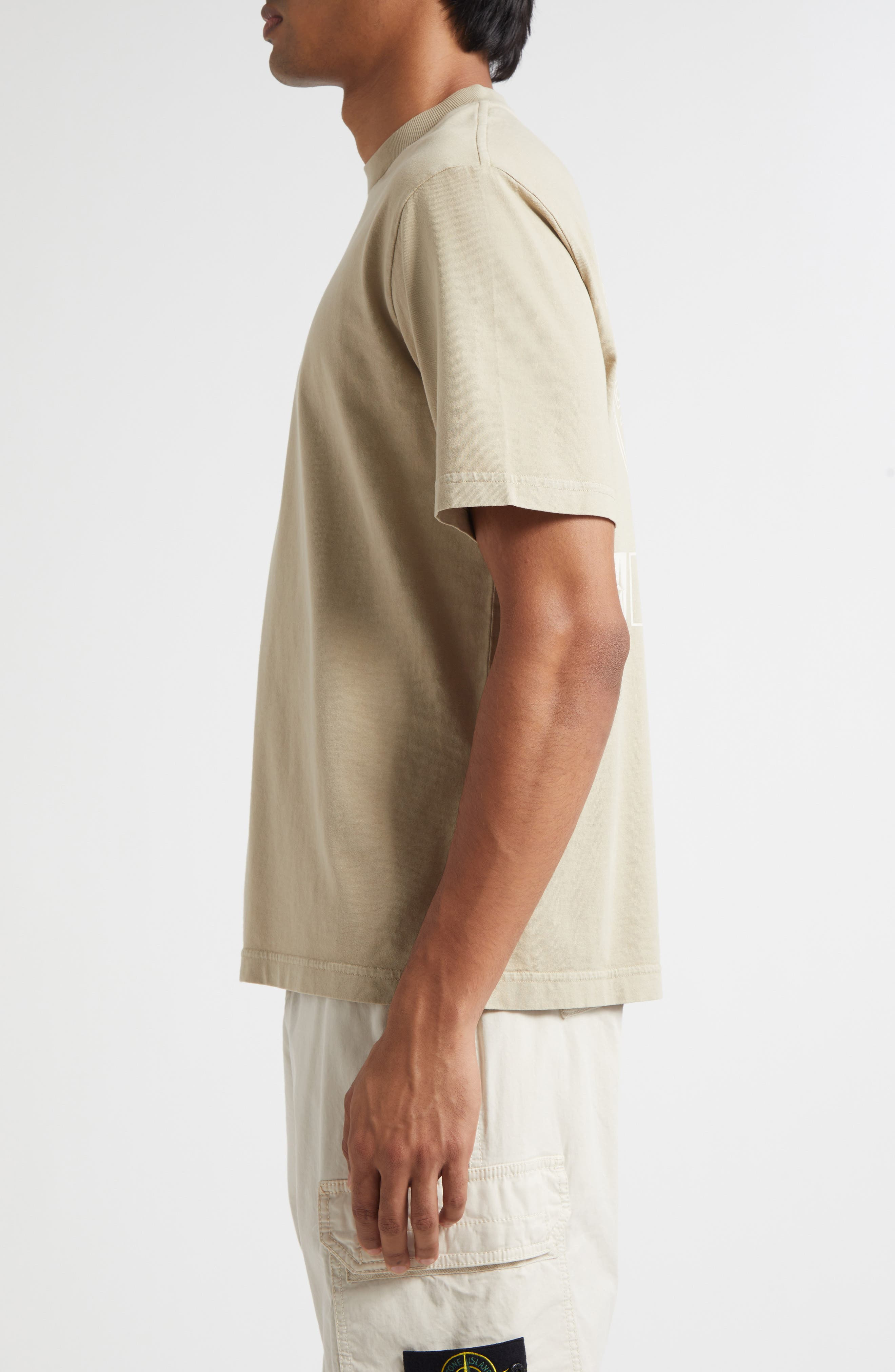 Stone Island Institutional One Logo Graphic T-Shirt in V009A Desert at Nordstrom - 3