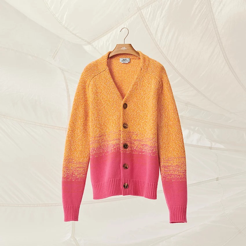 "Mouline ombre" buttoned cardigan - 4