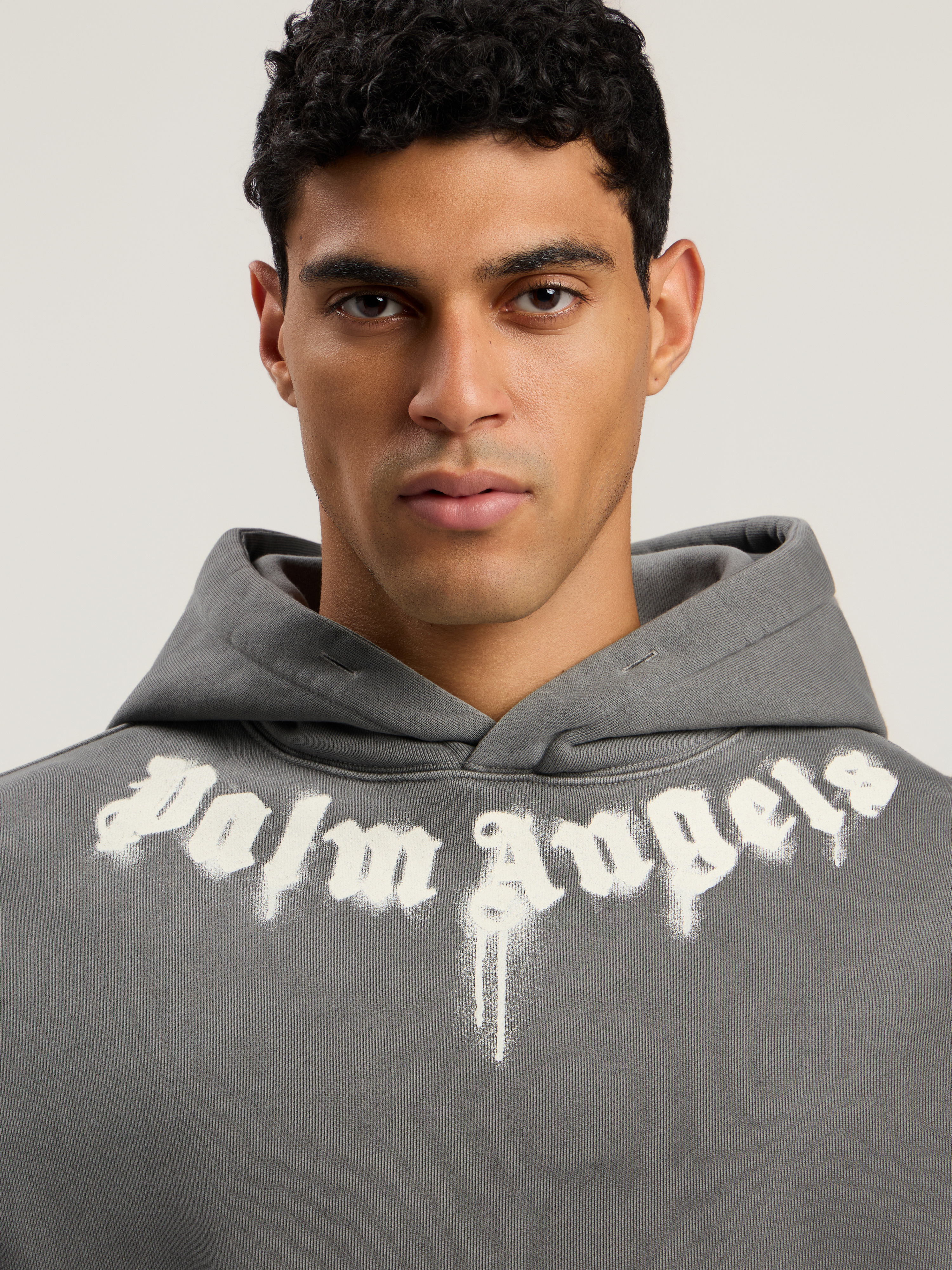 Neck Logo Regular Hoodie - 6