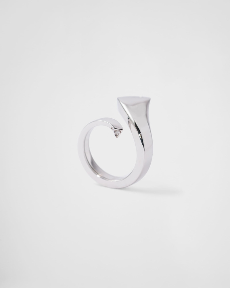 Eternal Gold snake ring in white gold and laboratory-grown diamonds 5