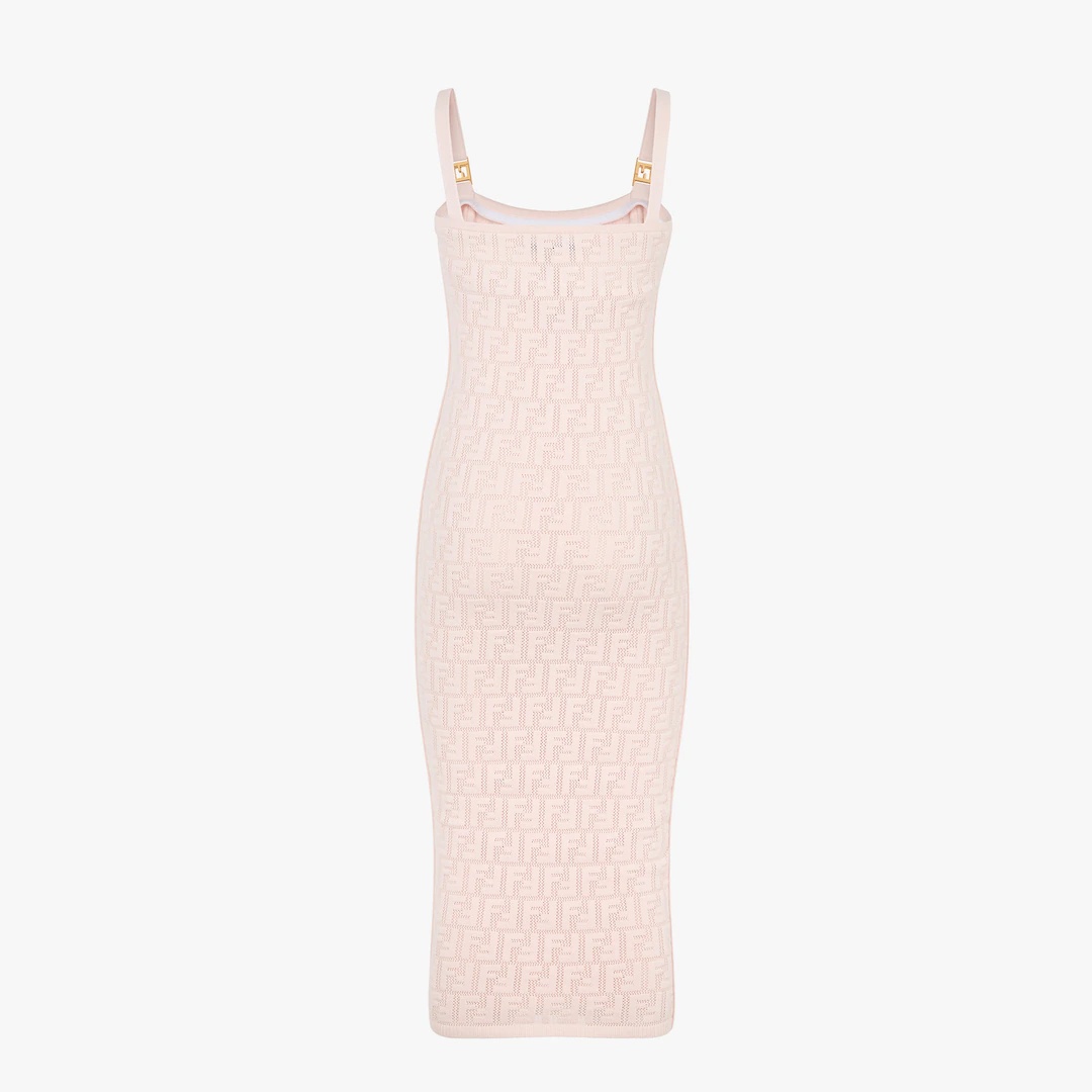 Pink viscose dress - 2