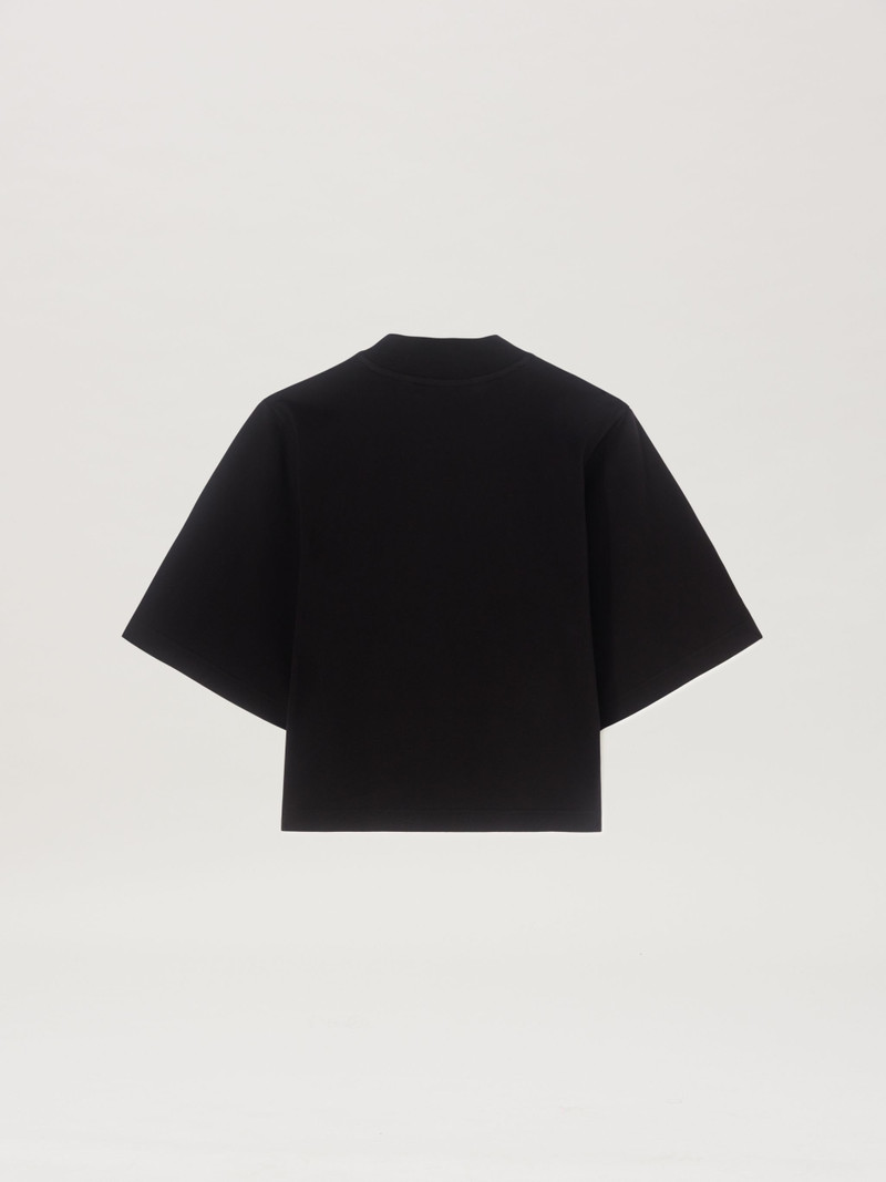 Palm Angels Spray Monogram Crop T-Shirt outlook