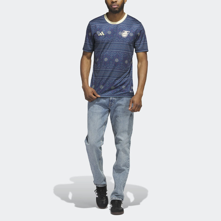 adidas Jamaica Tiro 23 Pre-Match Jersey 'Collegiate Navy' HS5227 - 3