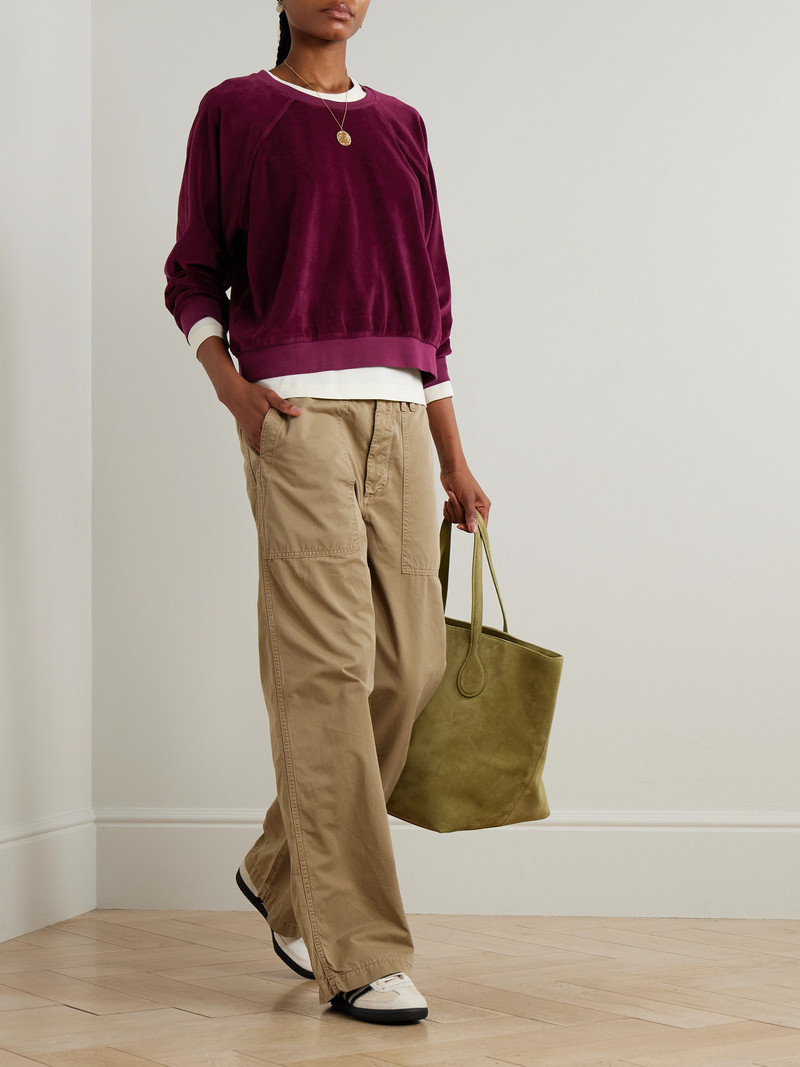 SUZIE KONDI Samos Cotton-blend Velour Sweatshirt outlook