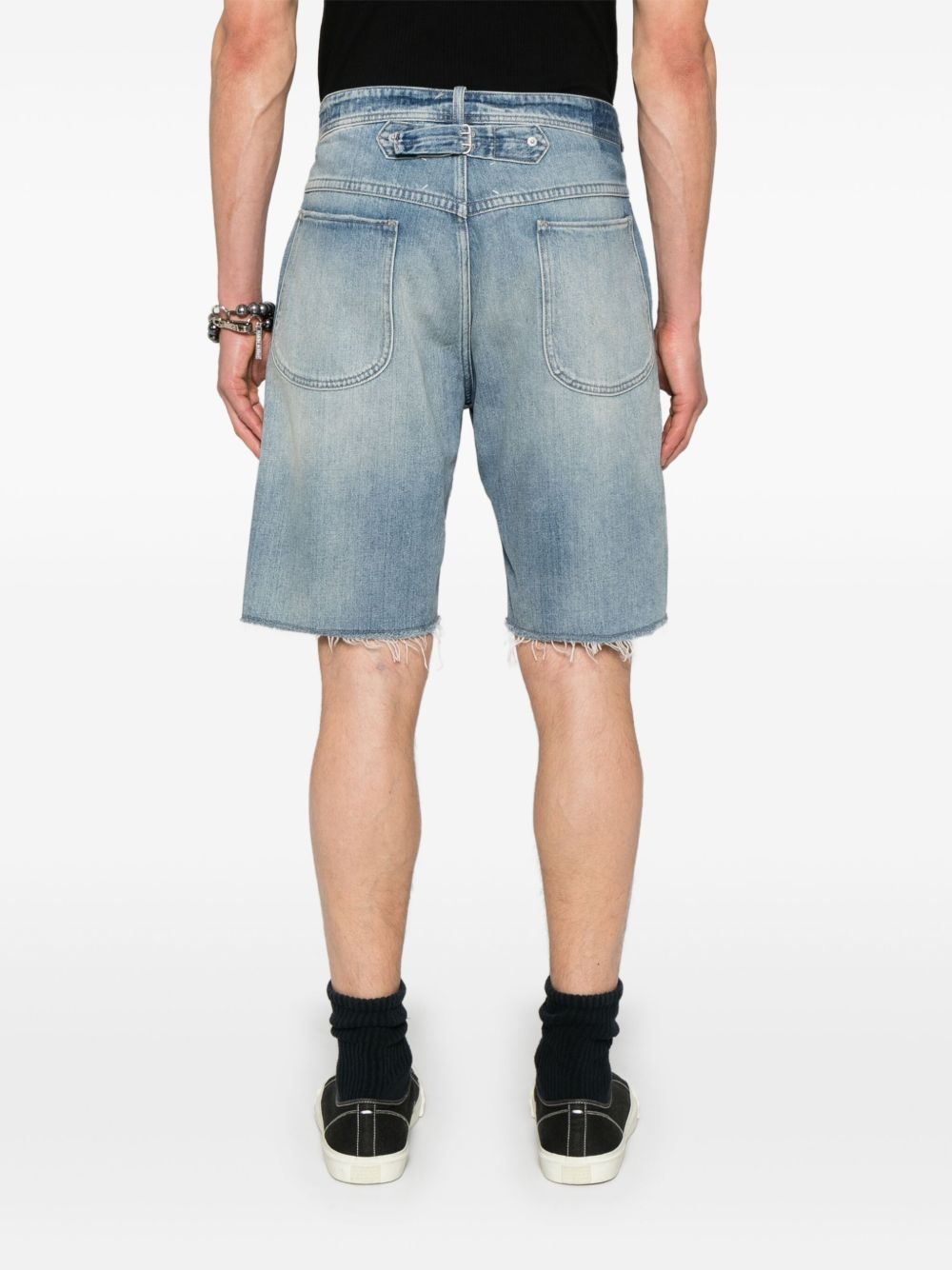 cut-off denim shorts - 4