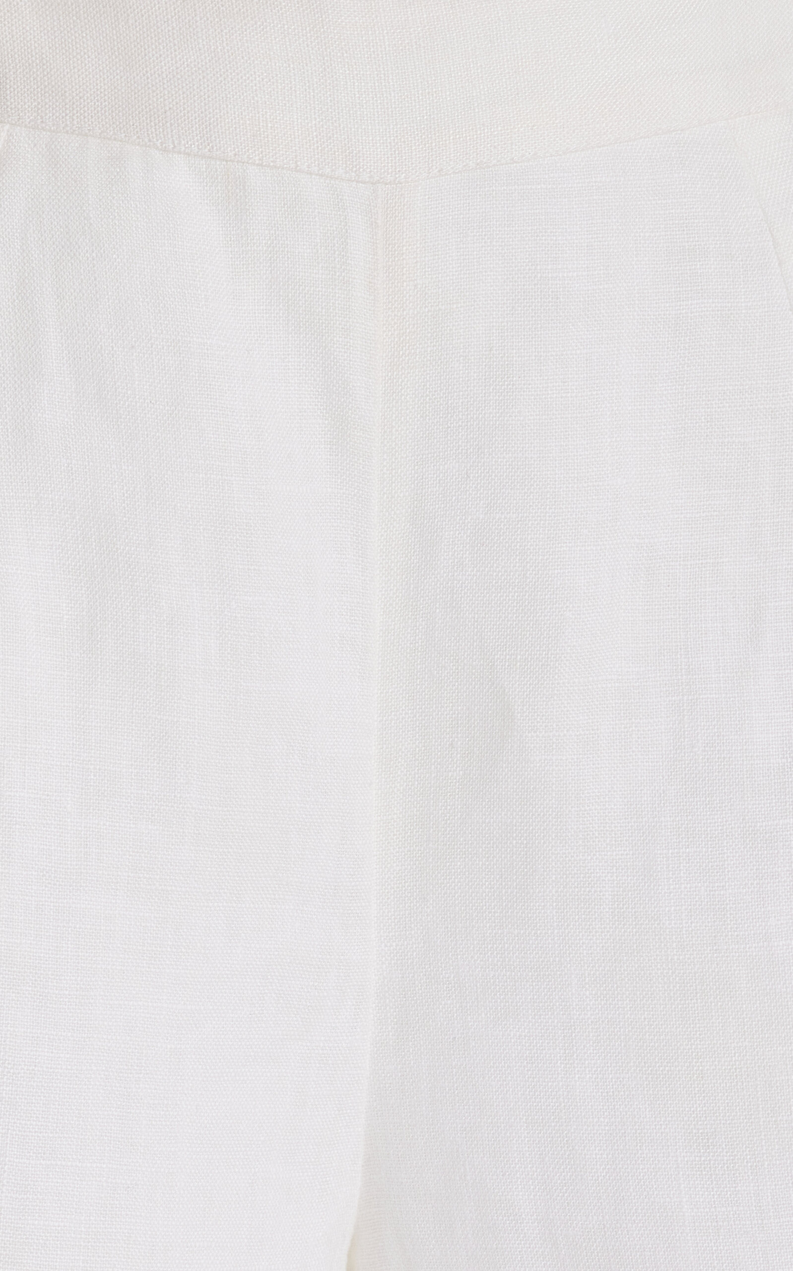 Exclusive Tia High-Waisted Linen Flared-Leg Pants white - 5
