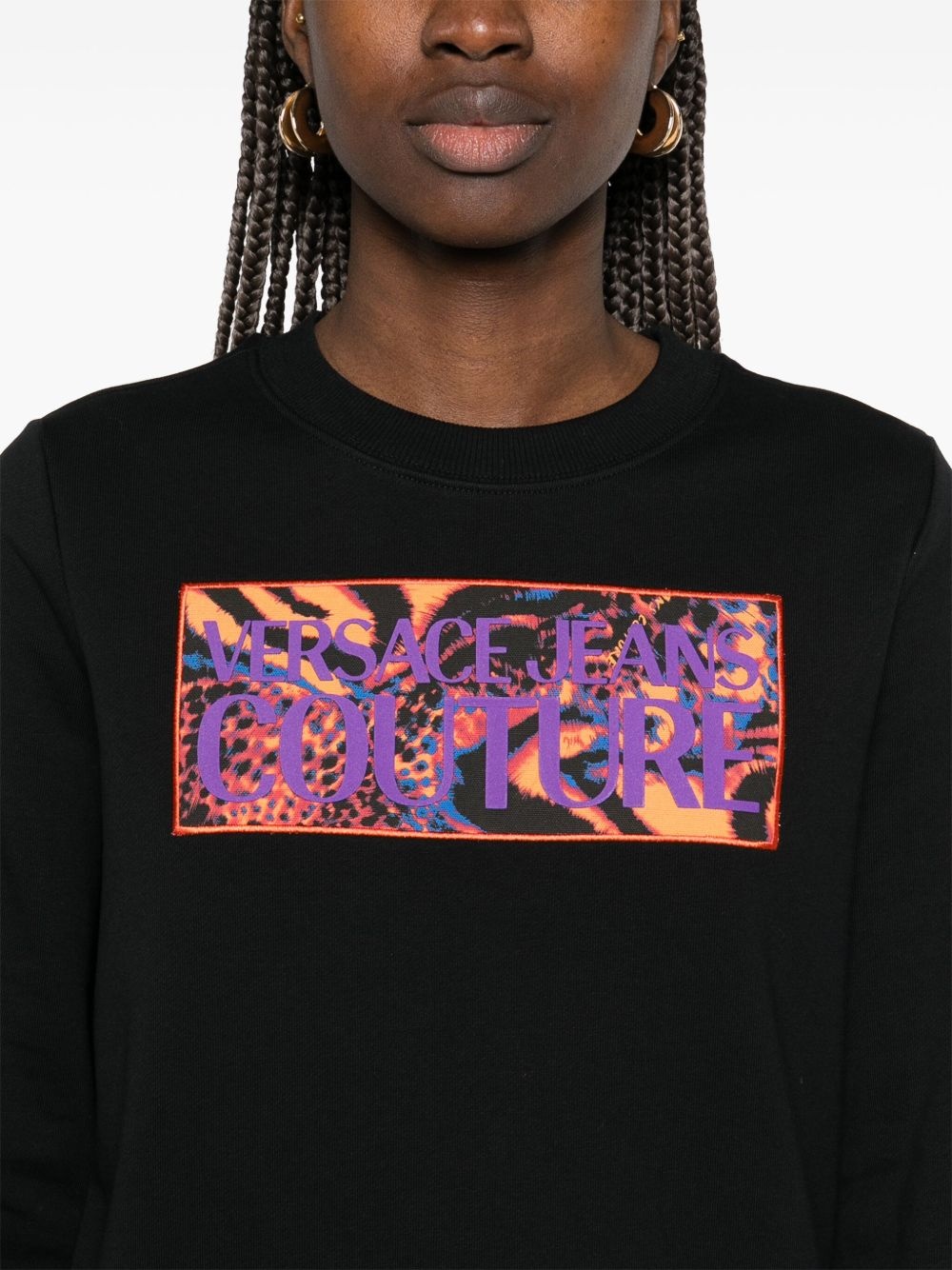 logo-patch sweatshirt - 5