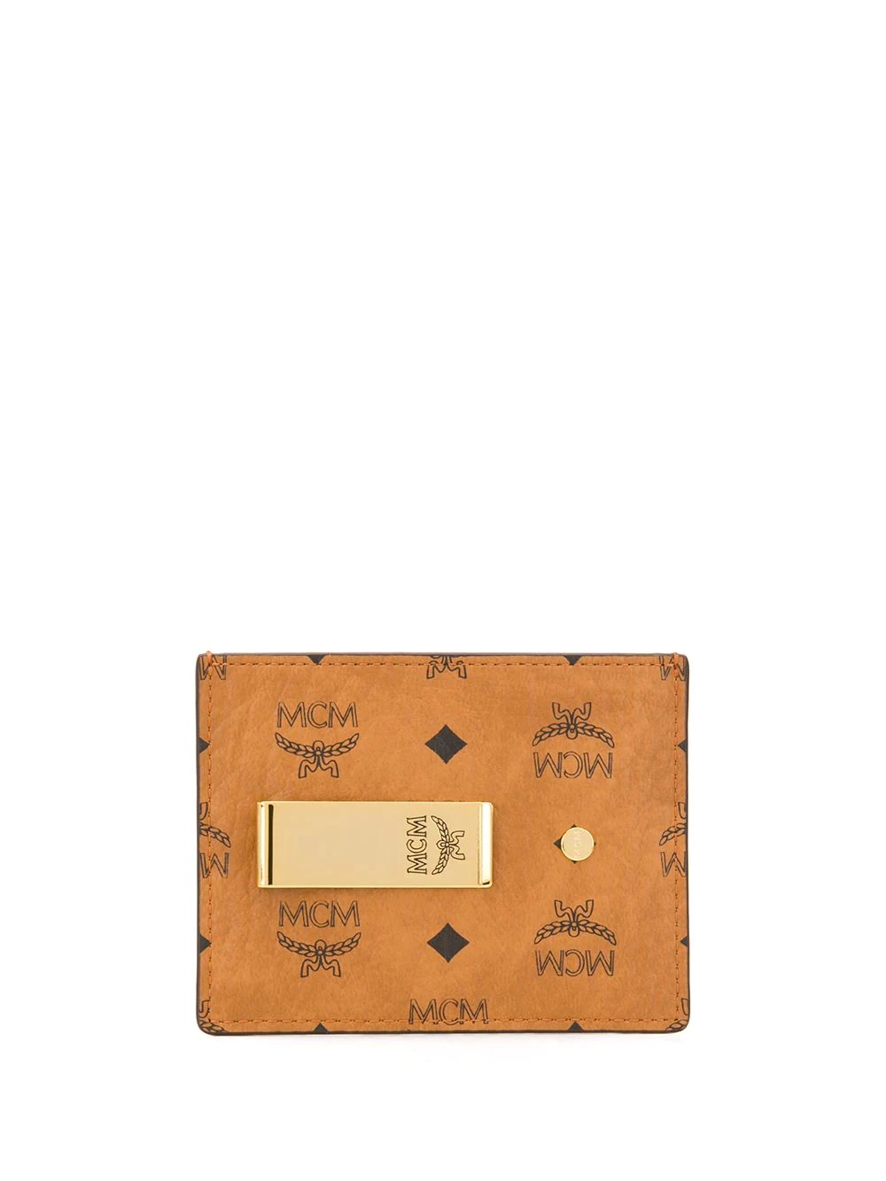 logo-print compact cardholder - 1