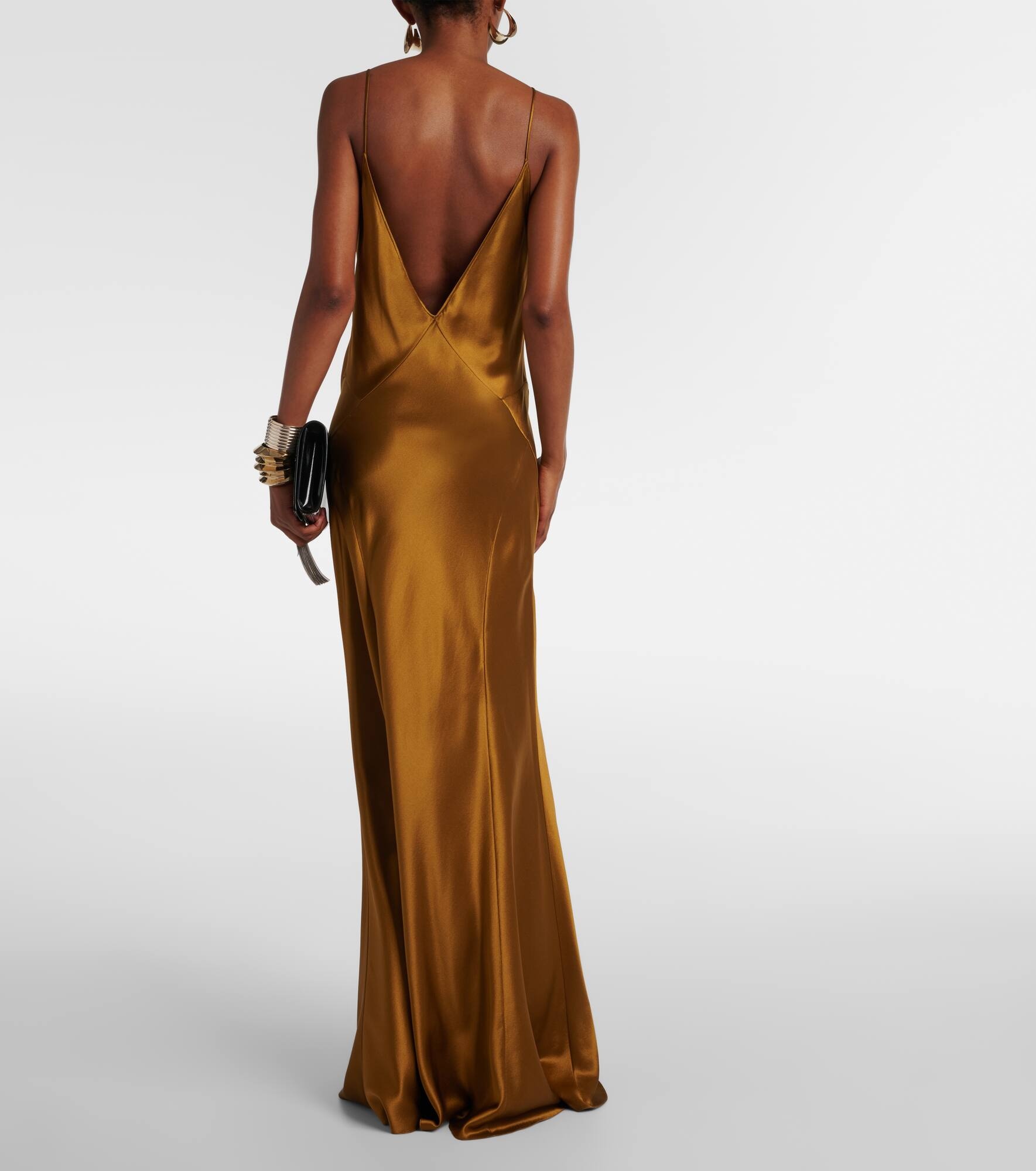 Satin maxi dress - 3
