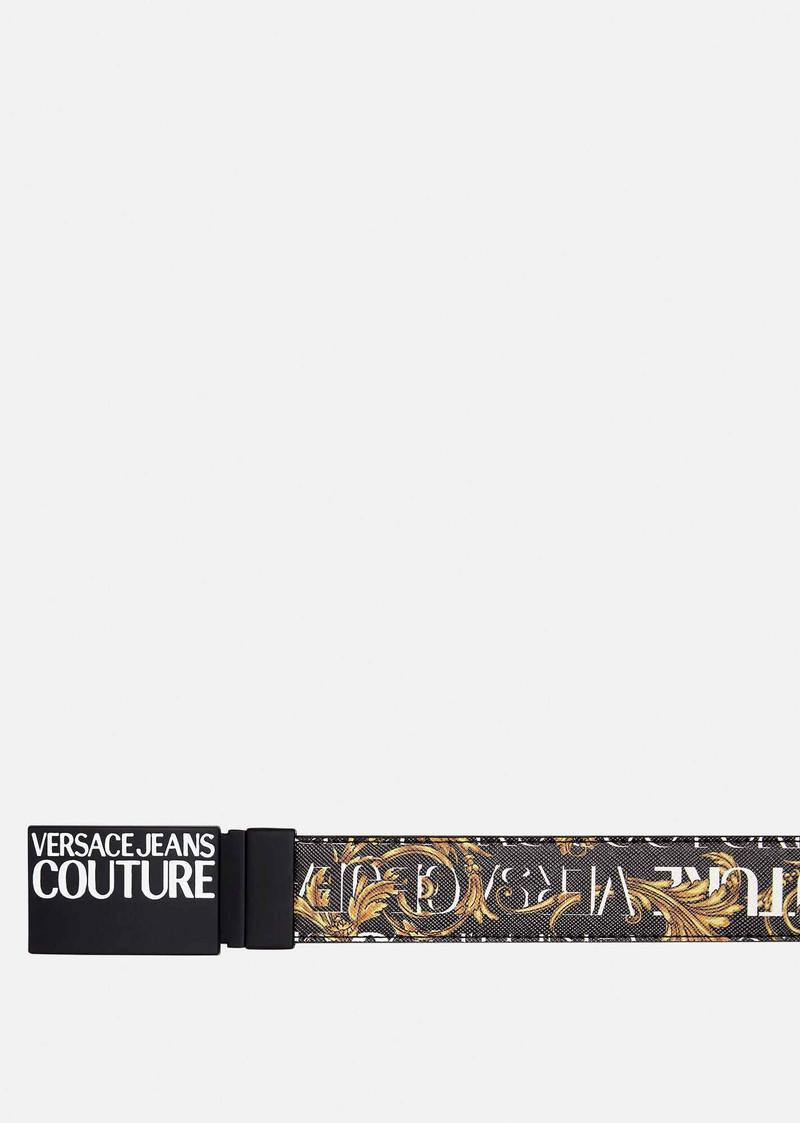 VERSACE JEANS COUTURE Reversible Logo Couture Atom Belt outlook
