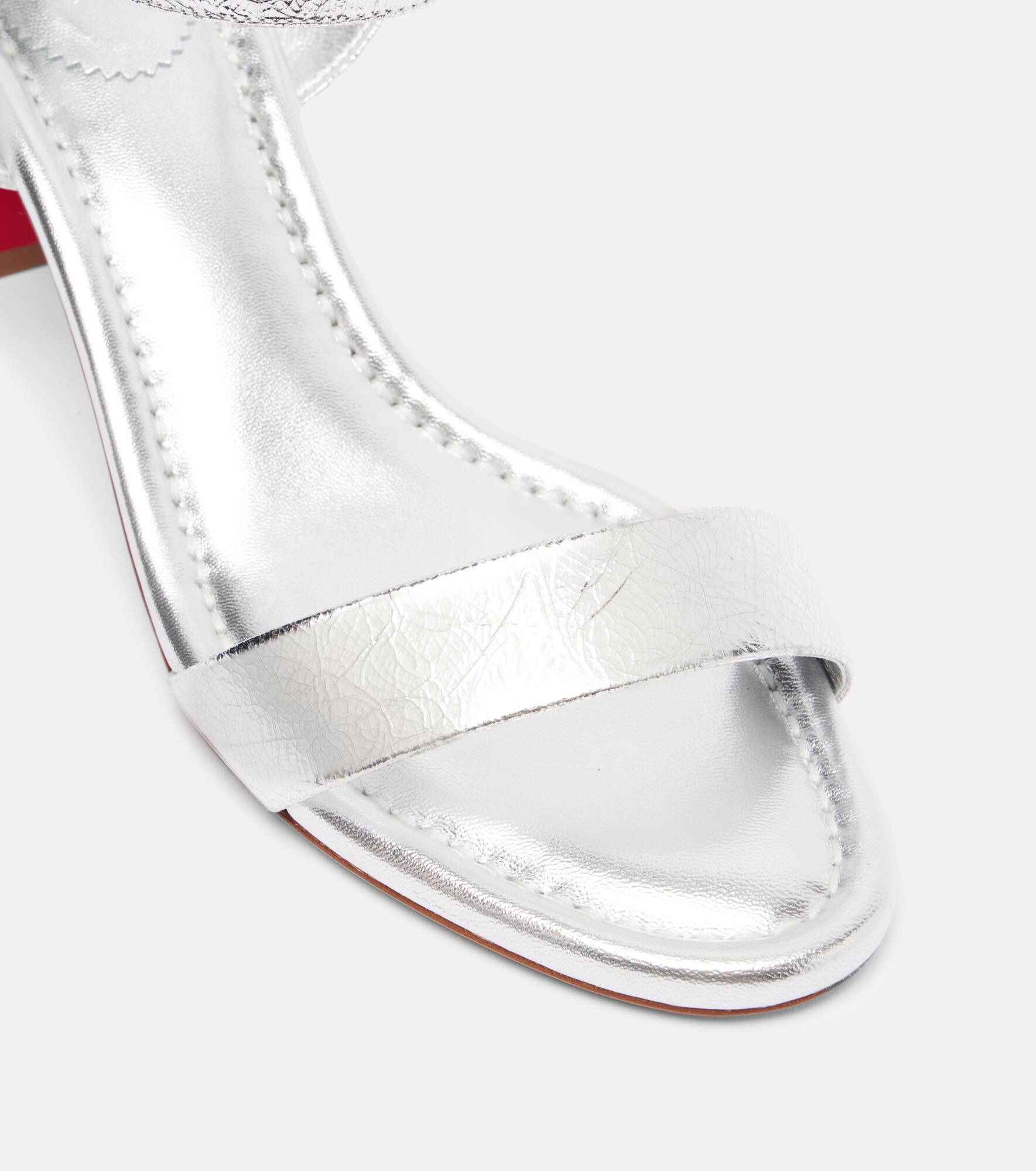Miss Jane 55 metallic leather sandals - 5