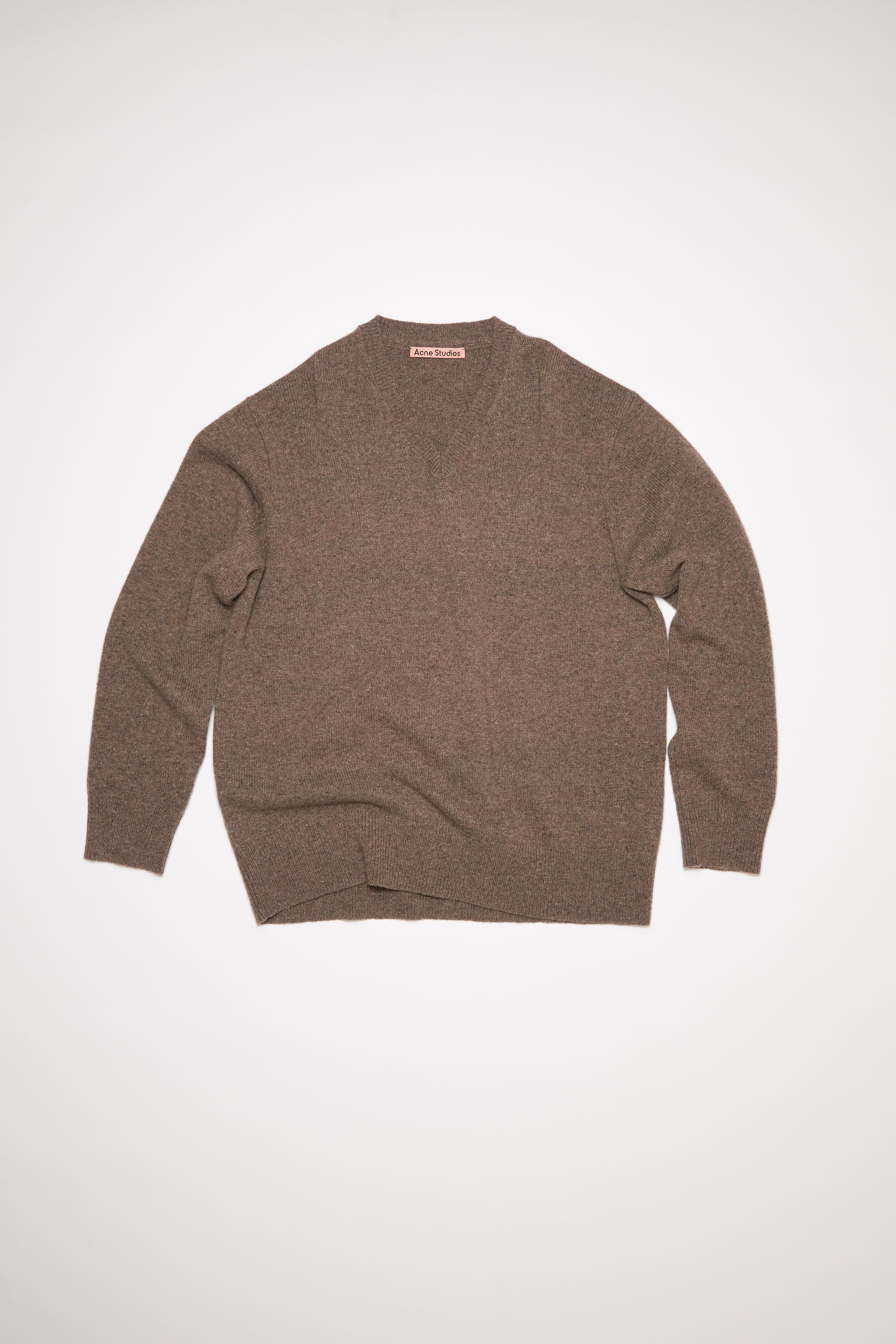 V-neck sweater - Dusty brown - 4