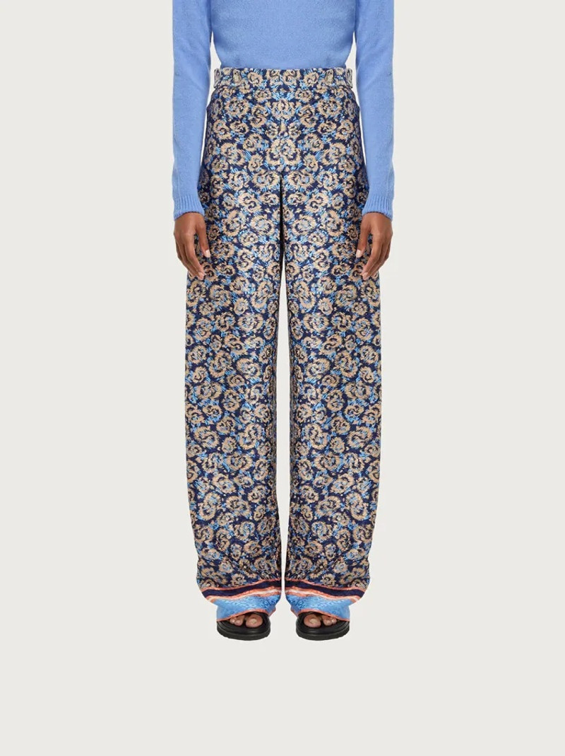 FERRAGAMO SILK TROUSERS outlook