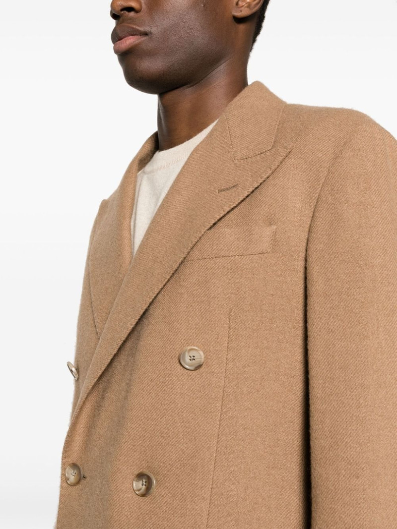 logo-patch double-breasted sport jacket 5