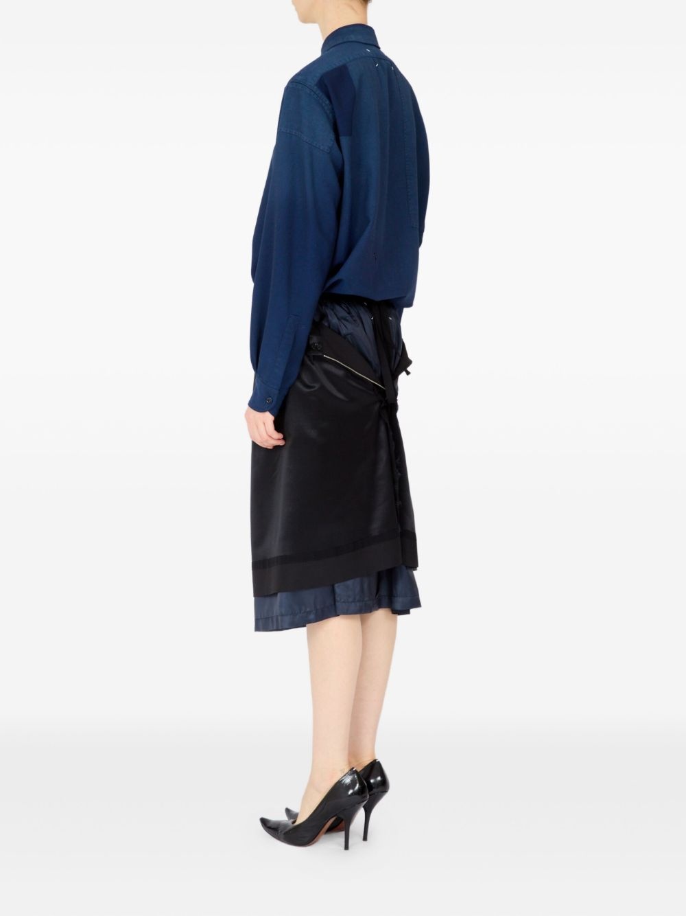 layered midi skirt - 3