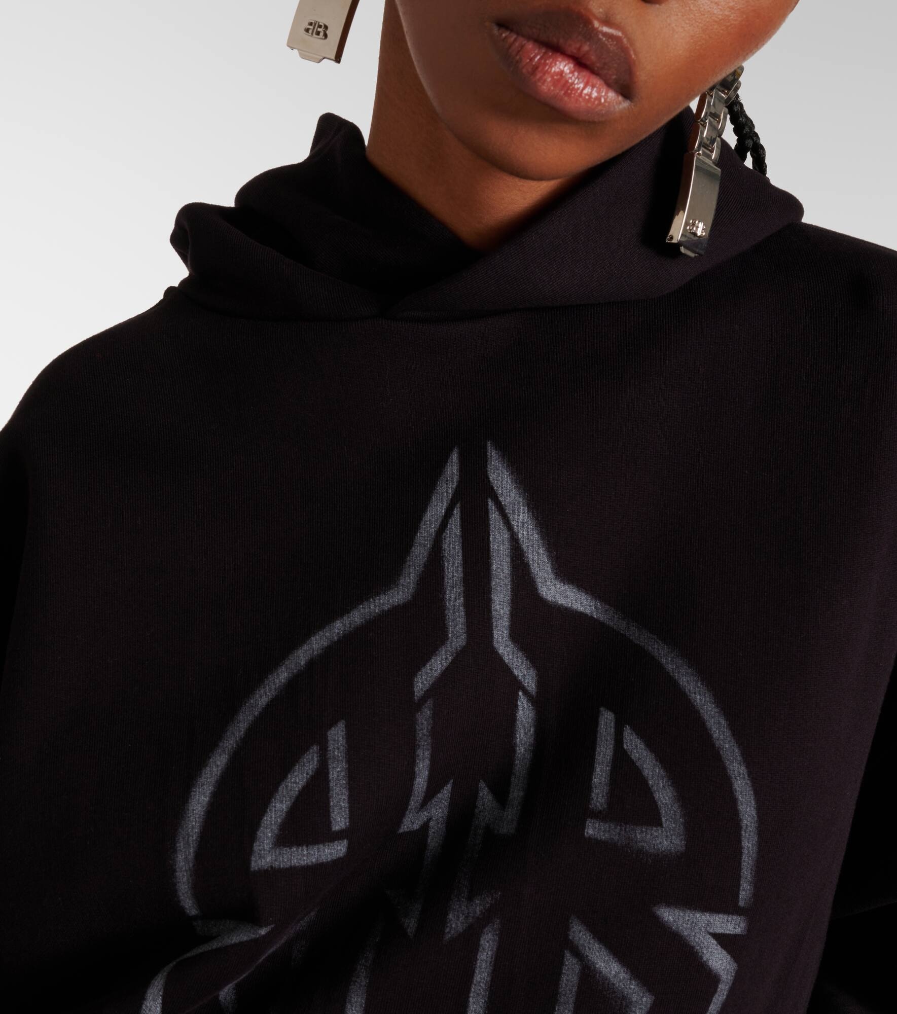 Metal BB cotton fleece hoodie - 4