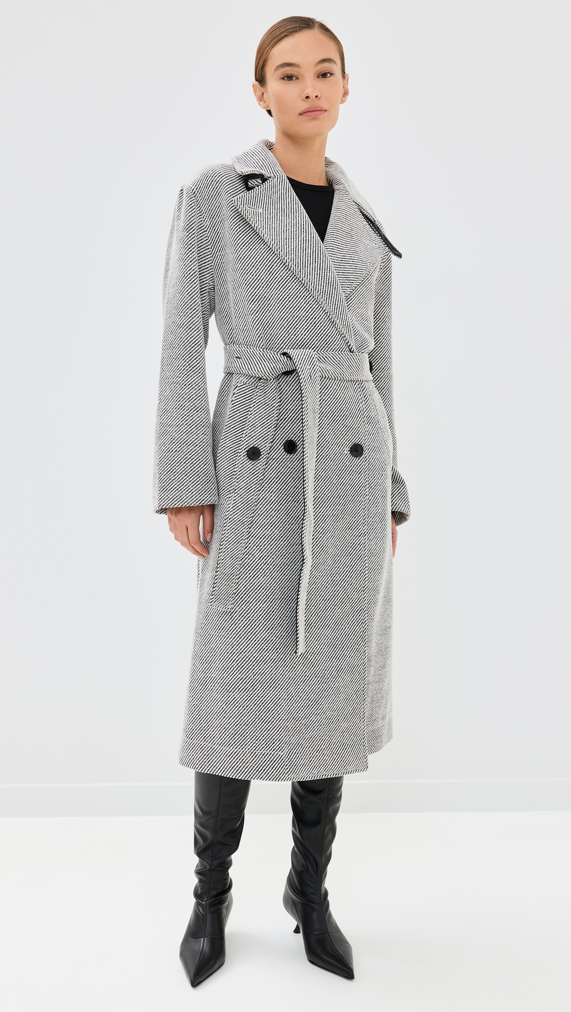 Ronan Coat in Soft Twill Coating - 4