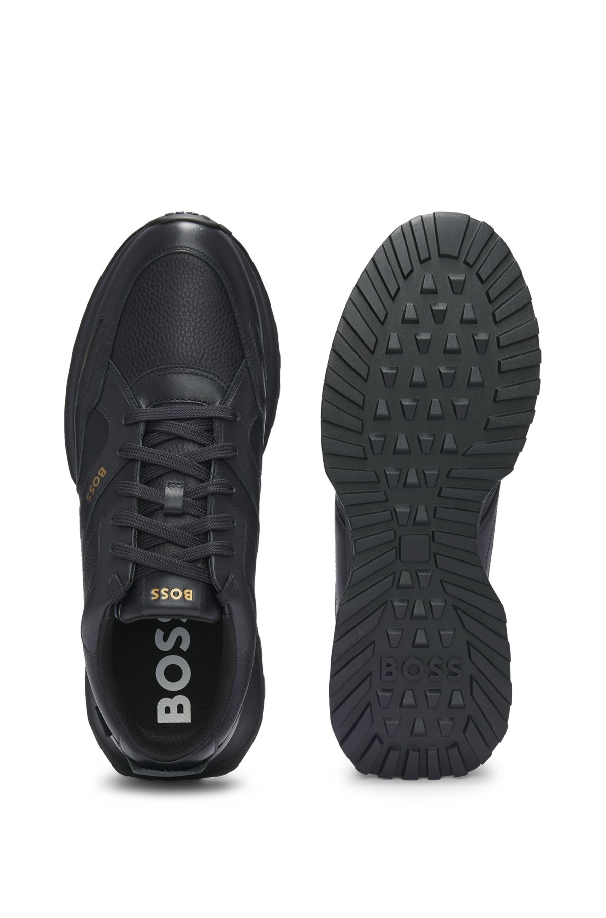 WATERPROOF GORE-TEX TRAINERS IN POLISHED LEATHER - 4