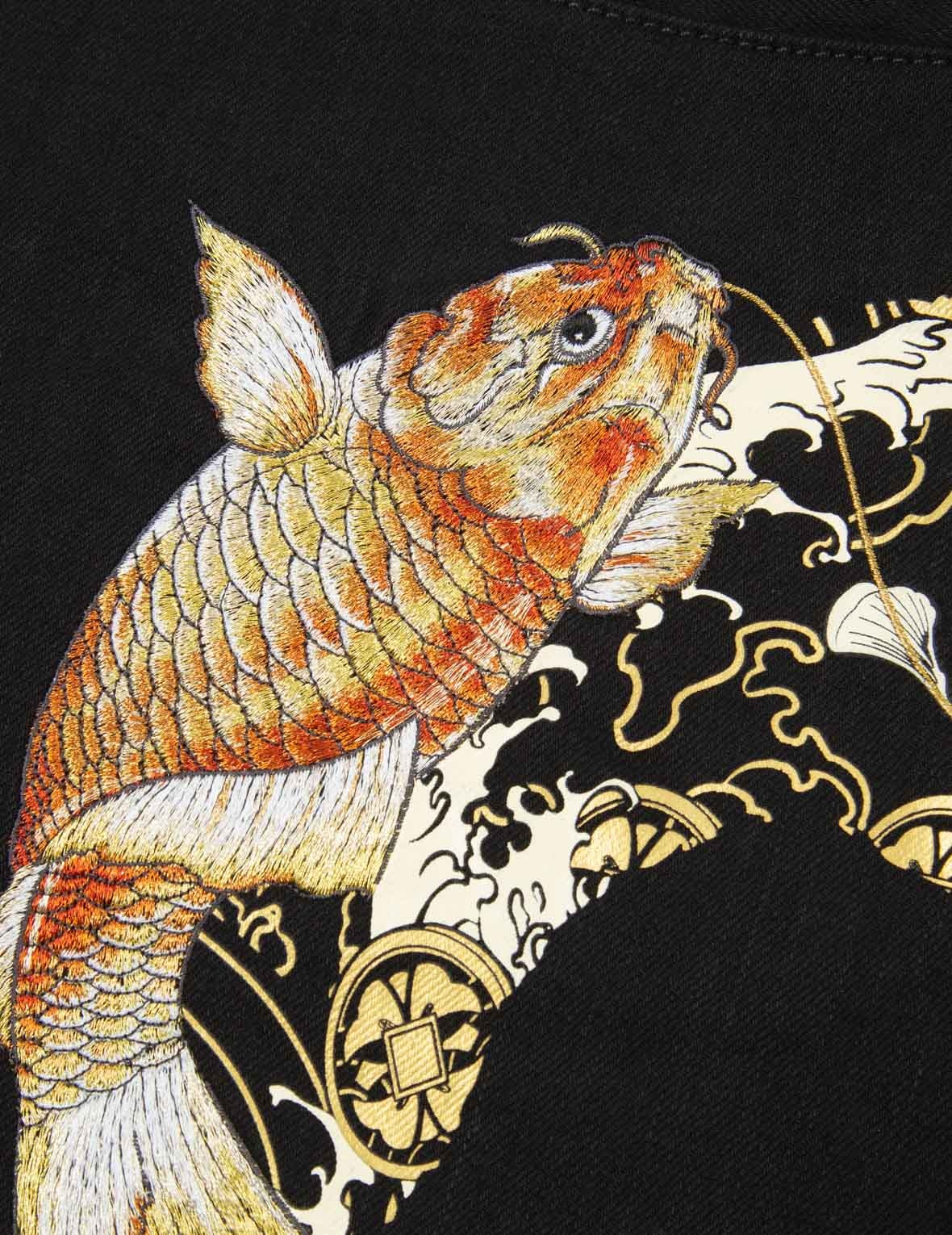 FISHERMAN GOD OF FORTUNE AND KOI-PATTERN DAICOCK CARROT-FIT JEANS #2017 - 10