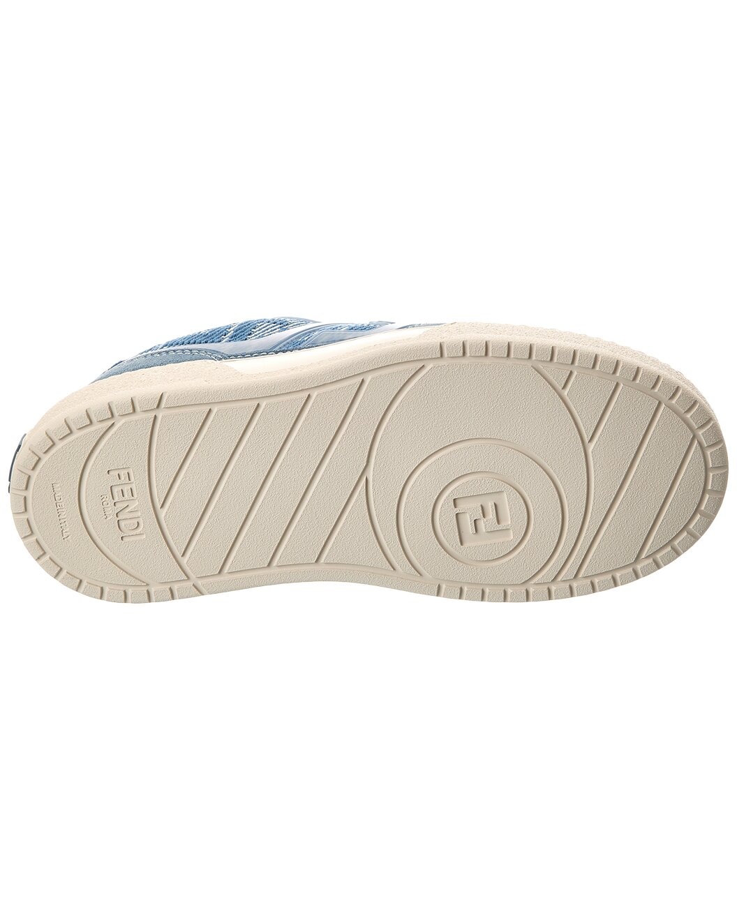 FENDI Match FF Jacquard & Suede Platform Sneaker - 4