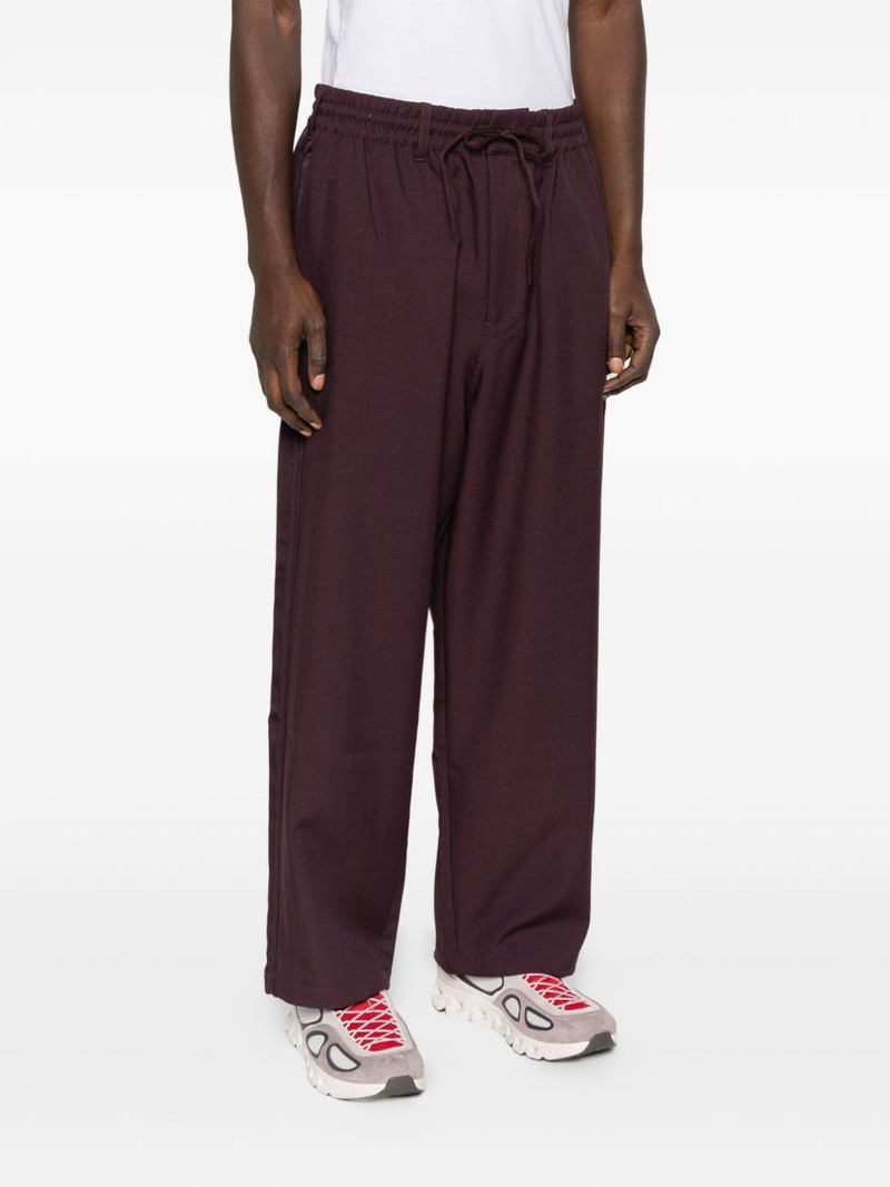 Y-3 drawstring-waist cotton trousers outlook