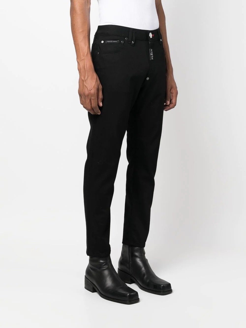 straight-leg mid-rise jeans - 3