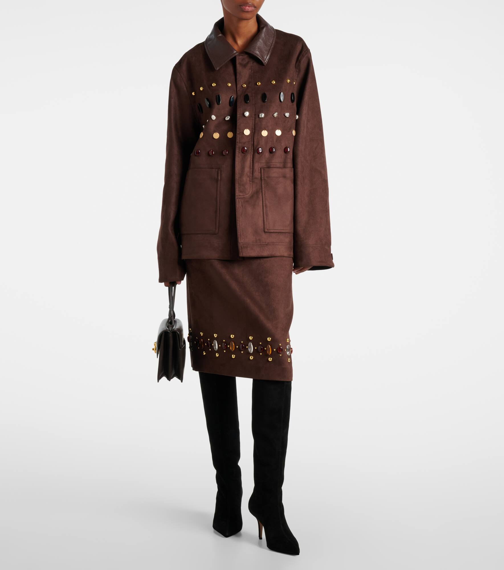 Jessica 75 suede knee-high boots - 3