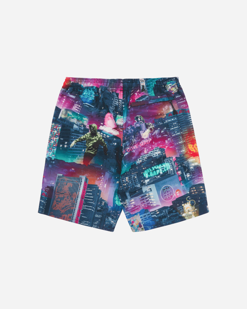 A BATHING APE® Men's Neon Tokyo Track Shorts Multicolor outlook