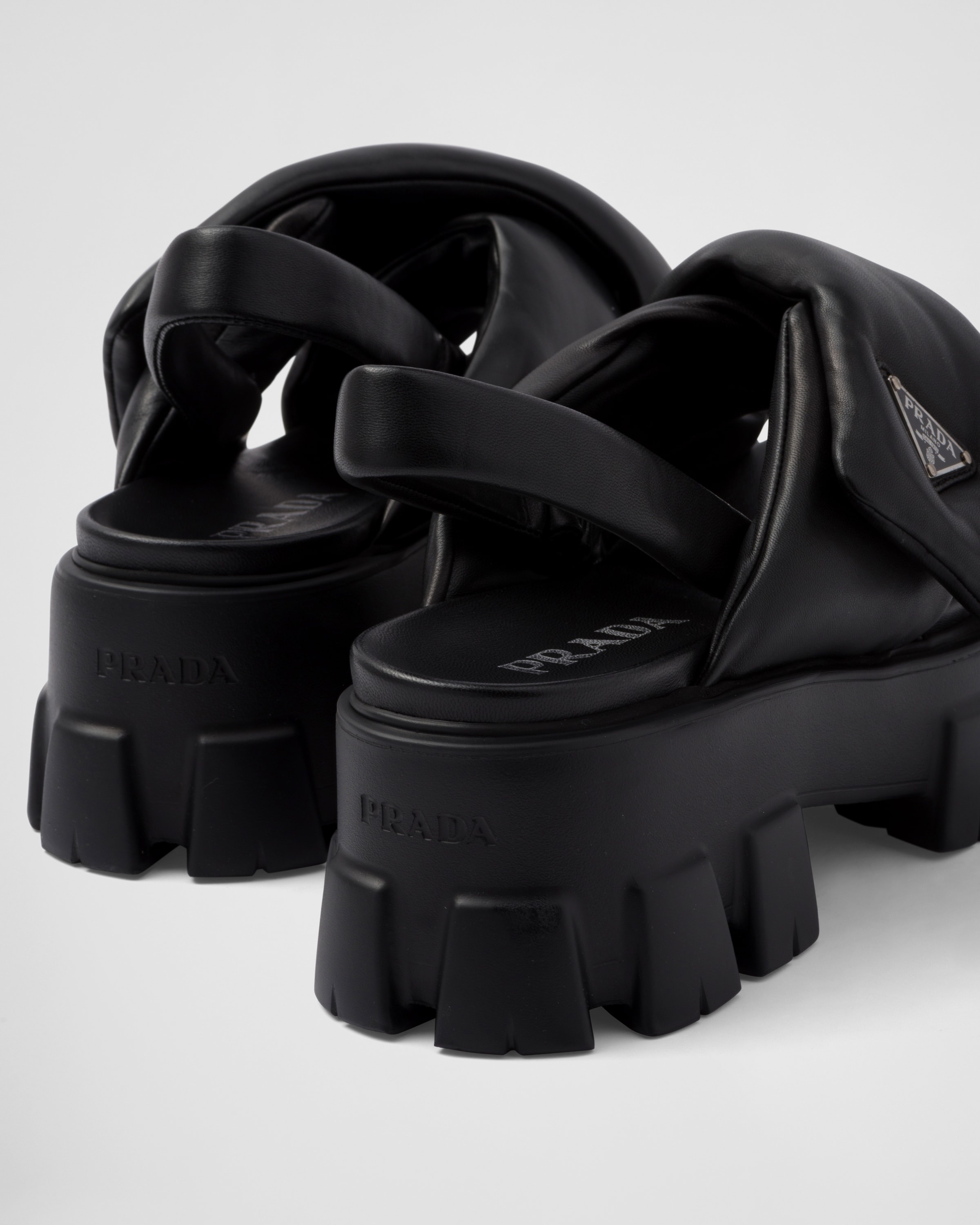 Monolith padded nappa leather sandals - 7