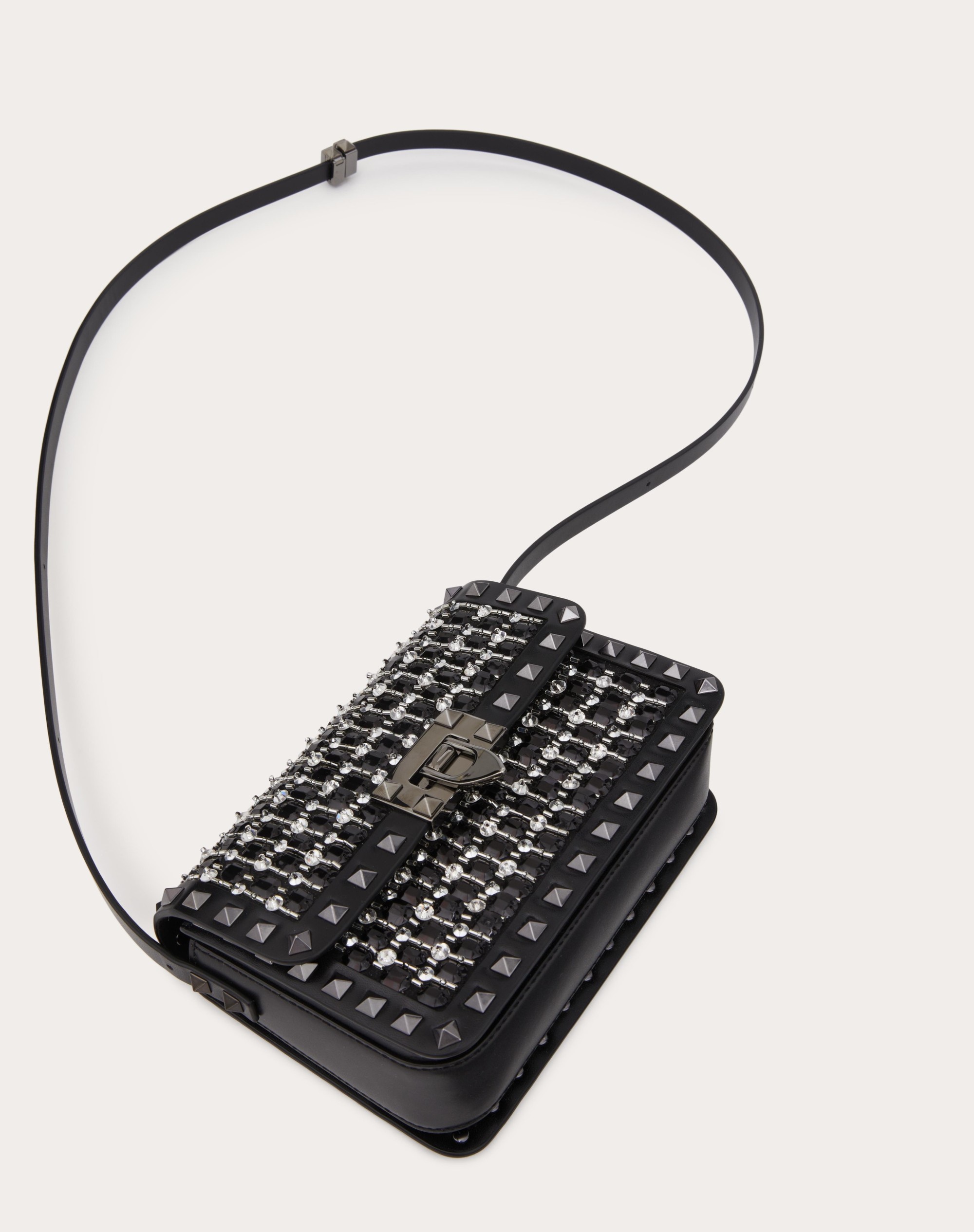 SMALL ROCKSTUD23 EMBROIDERED SHOULDER BAG - 6