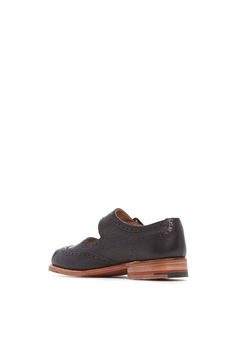 GABRIELA HEARST Mary Jane Shoe in Black Deerskin Leather outlook