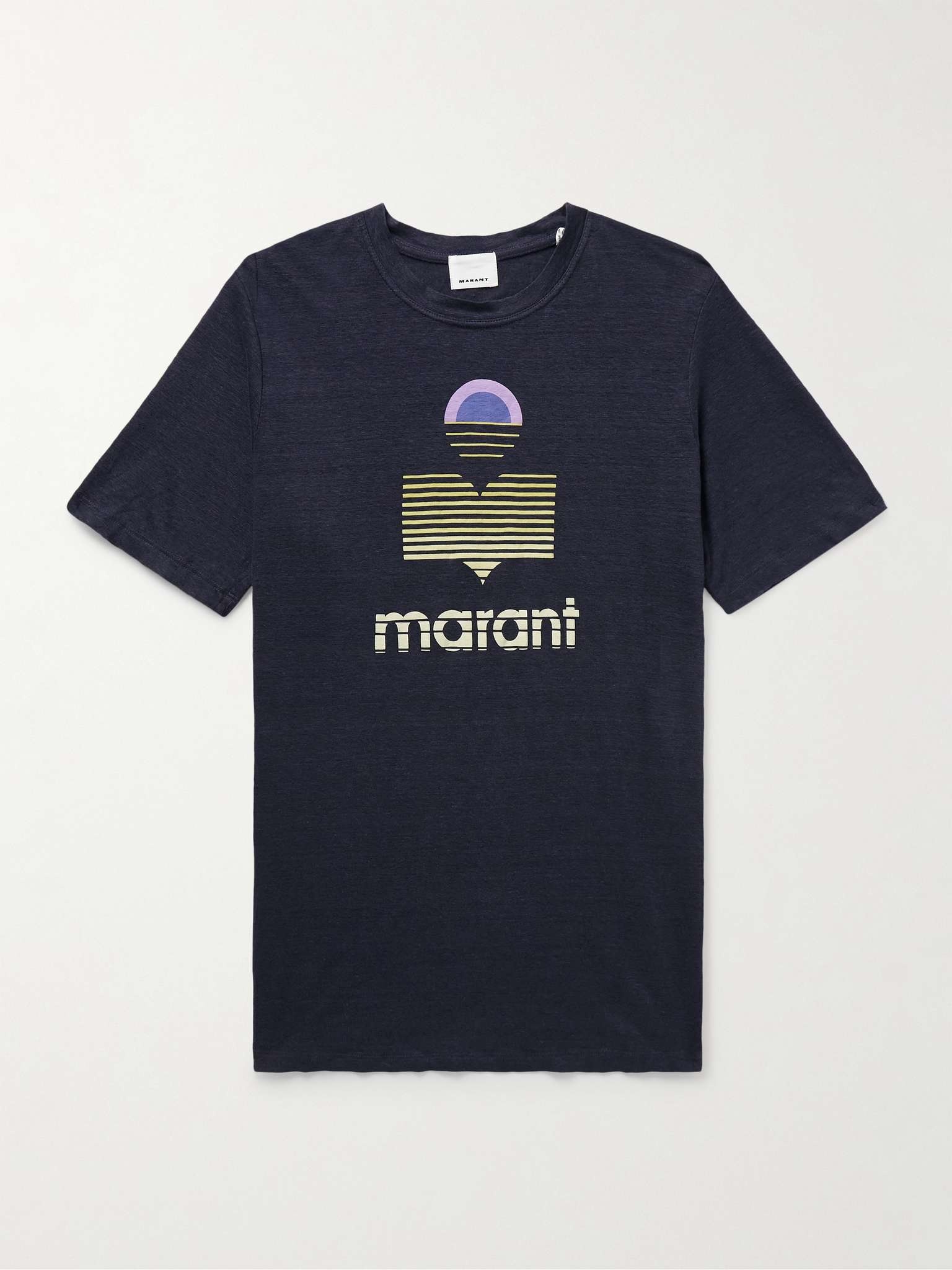Karman Logo-Print Linen-Jersey T-Shirt - 1