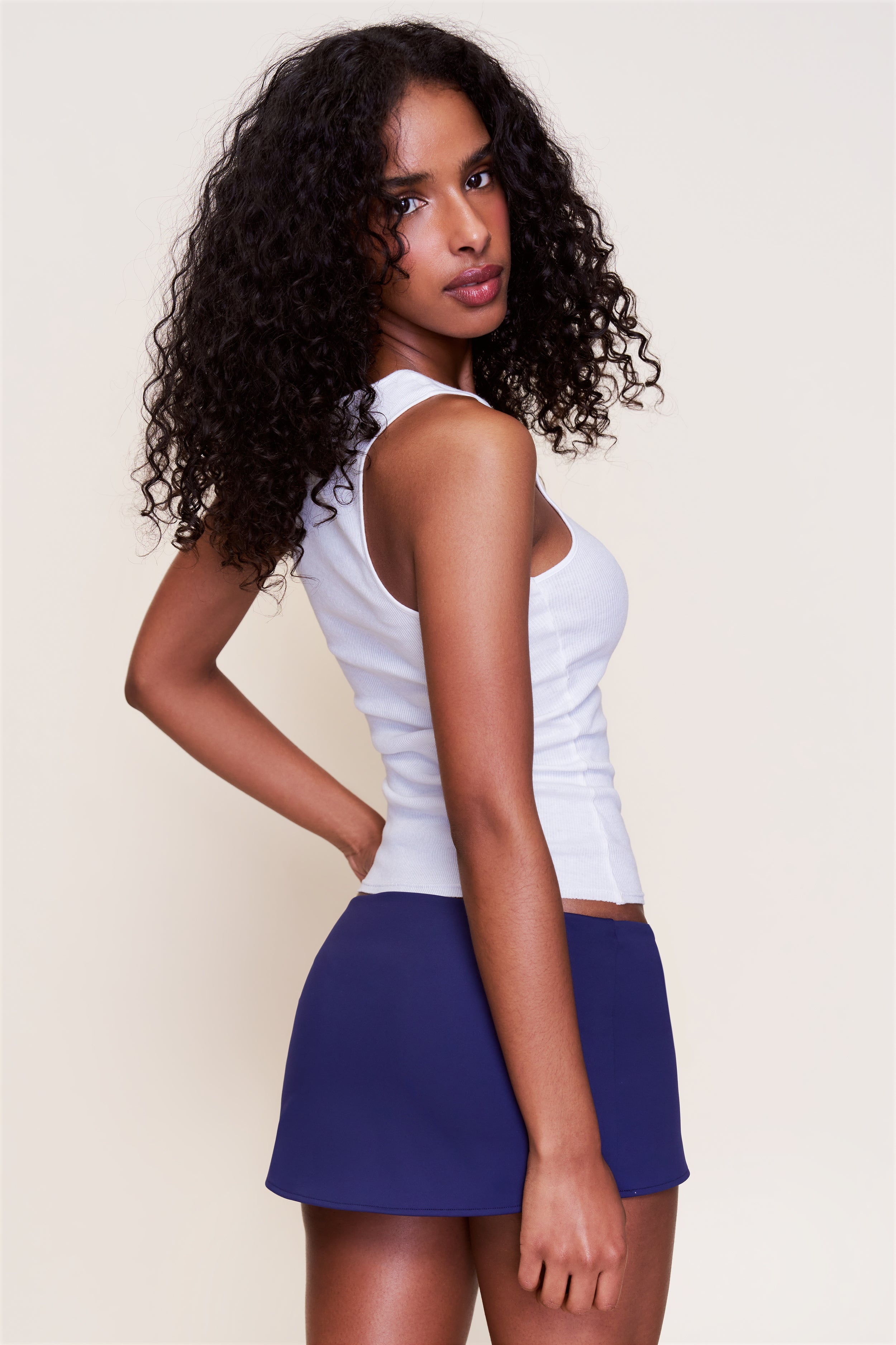 MICRO MINI STRETCH SKIRT - 1