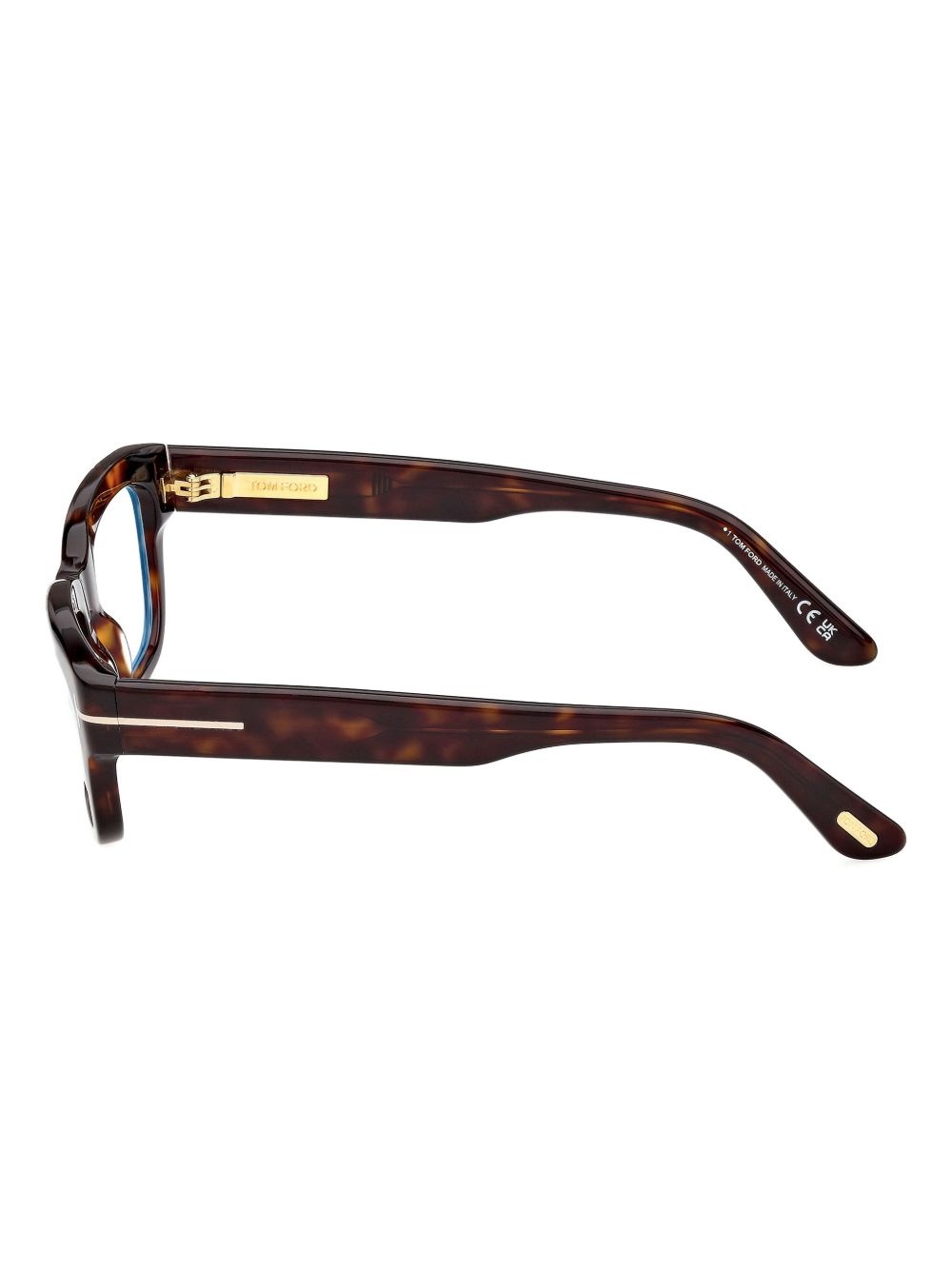 tortoiseshell rectangular glasses - 3