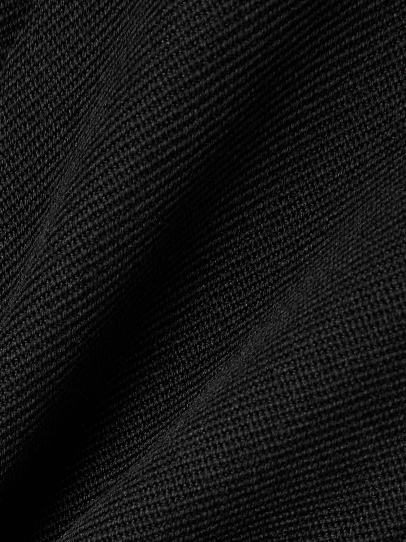 Grain de poudre wool pleated wide-leg pants Black - 5