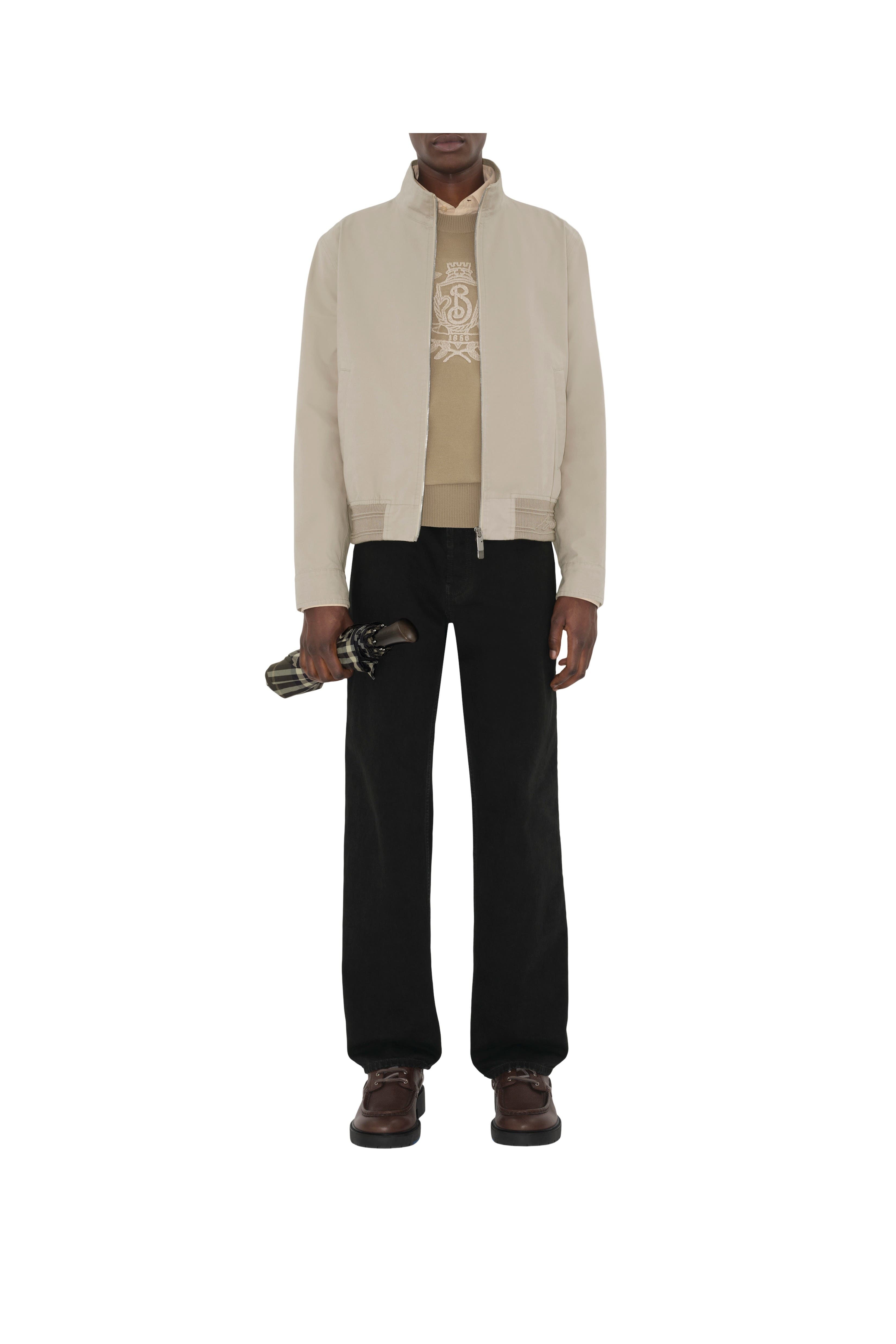 burberry B Crest Wool Sweater in Quill at Nordstrom - 3