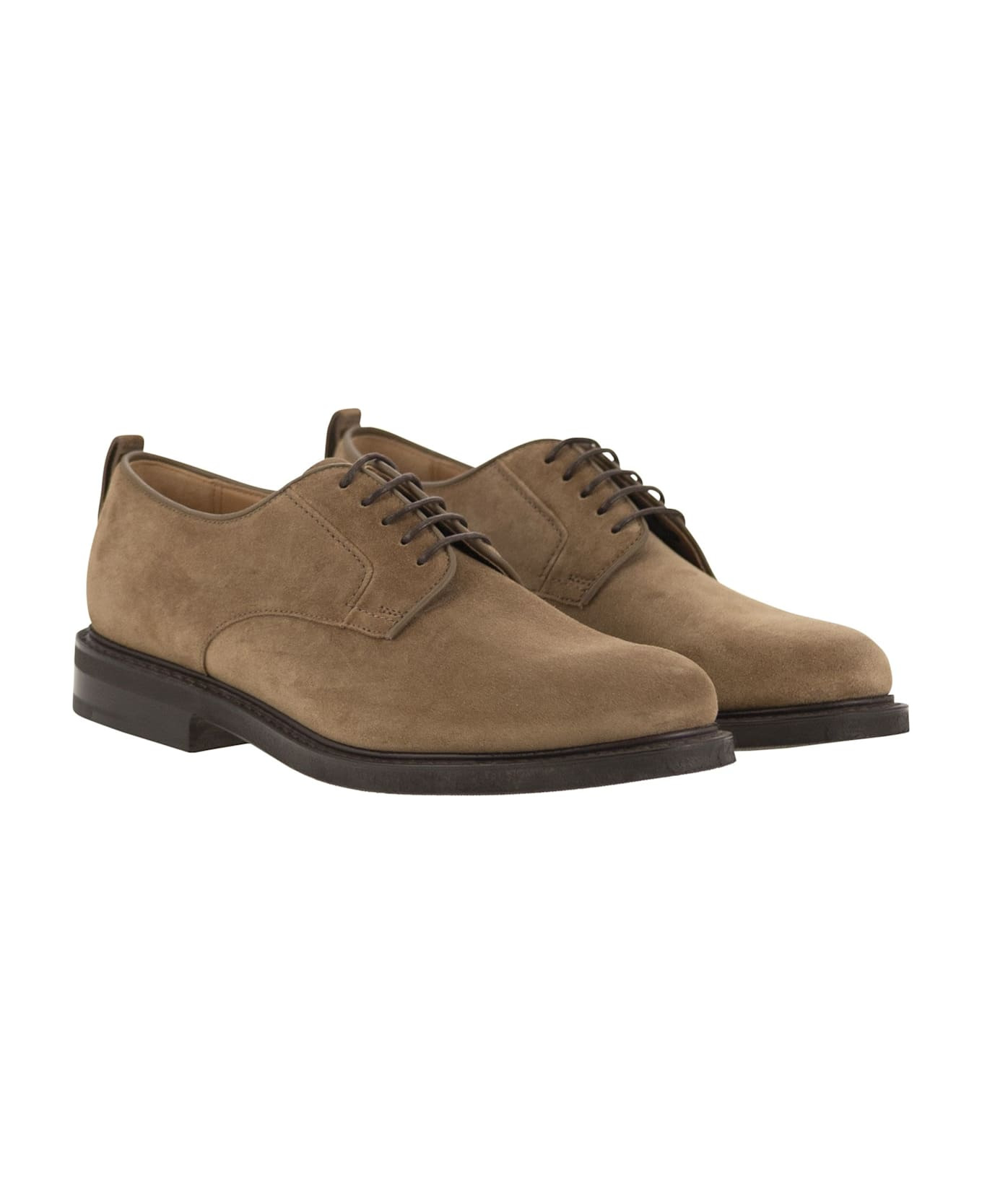 Suede Lace-up Shoes - 4