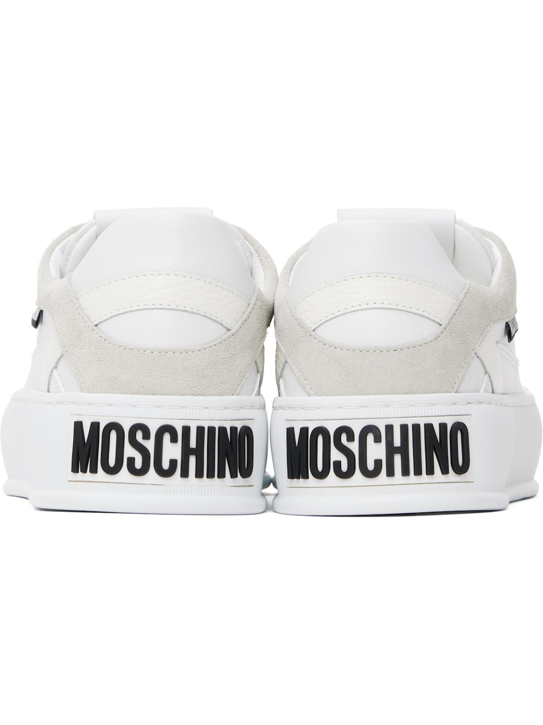 White & Gray Bumps & Stripes Sneakers - 2