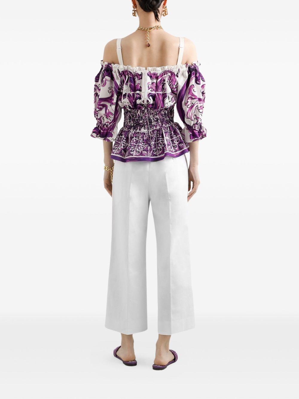 Majolica-print top - 3