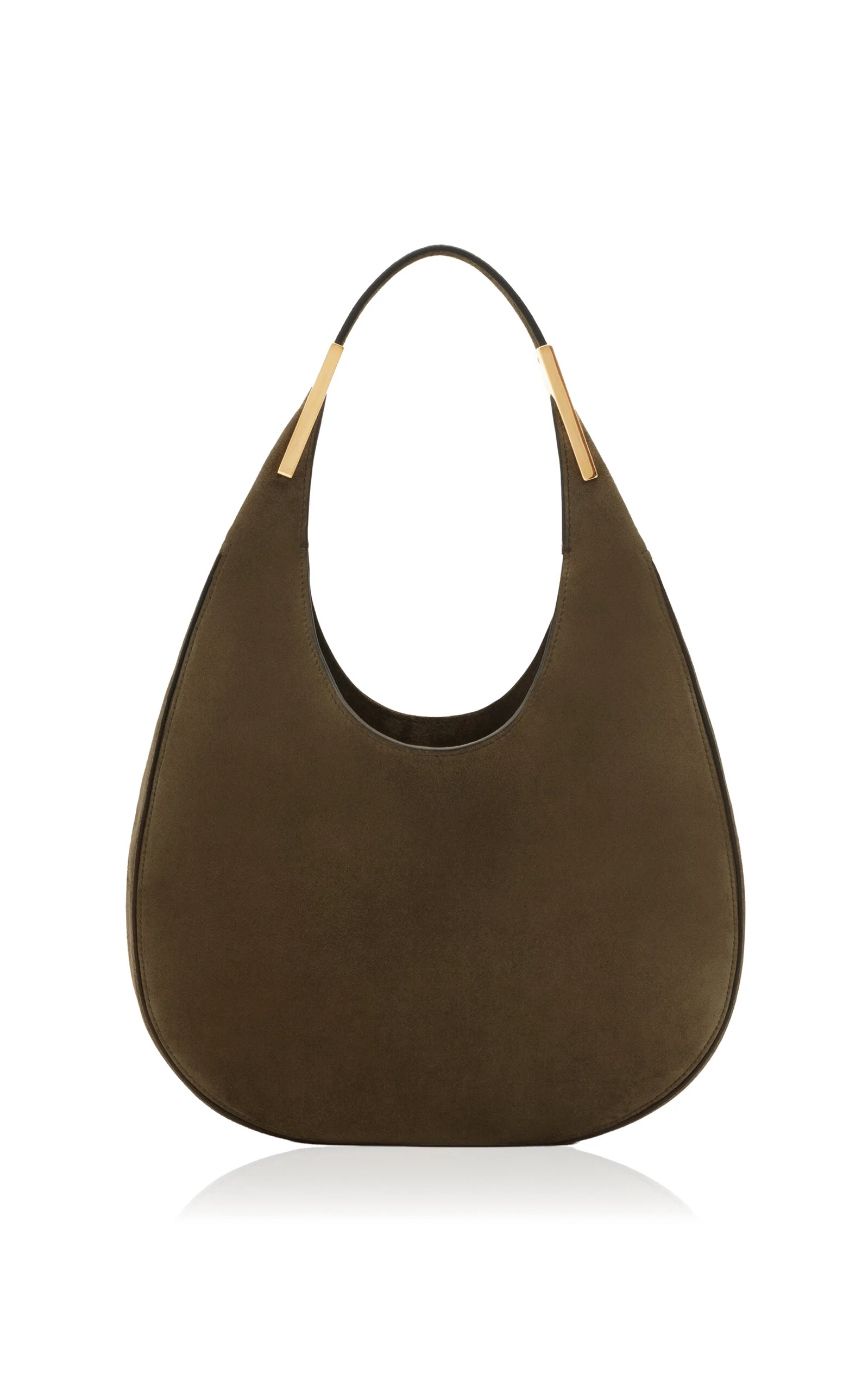 The Small Florence Suede Hobo Bag brown - 1