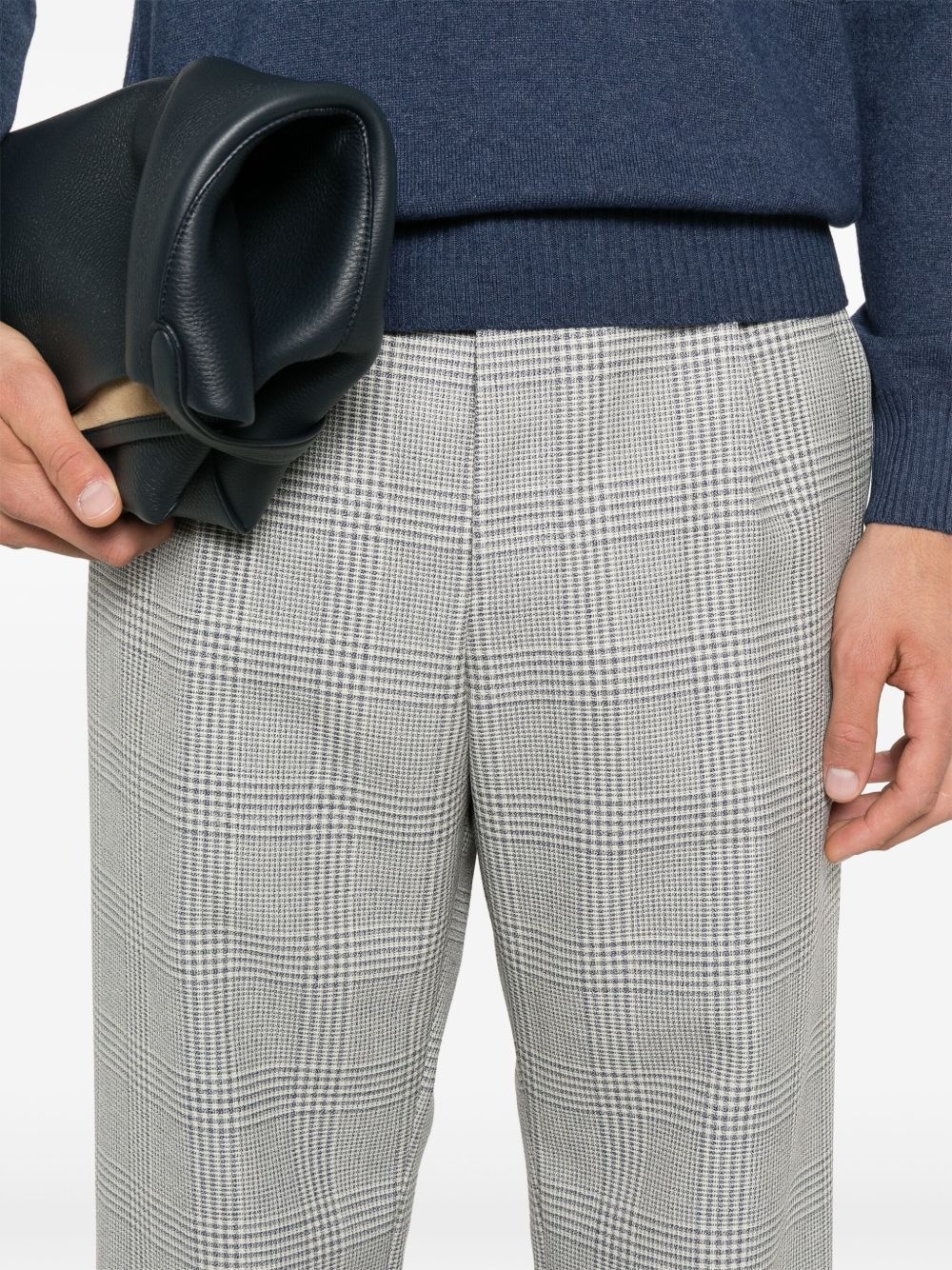tartan-check trousers - 5