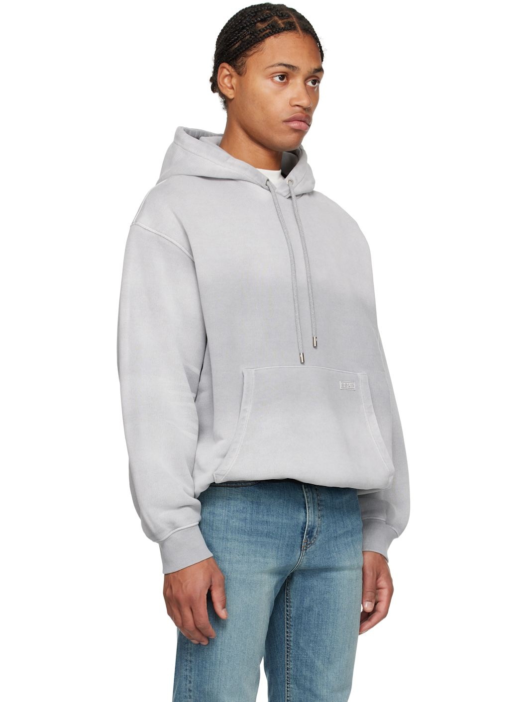Gray Jersey Hoodie - 2
