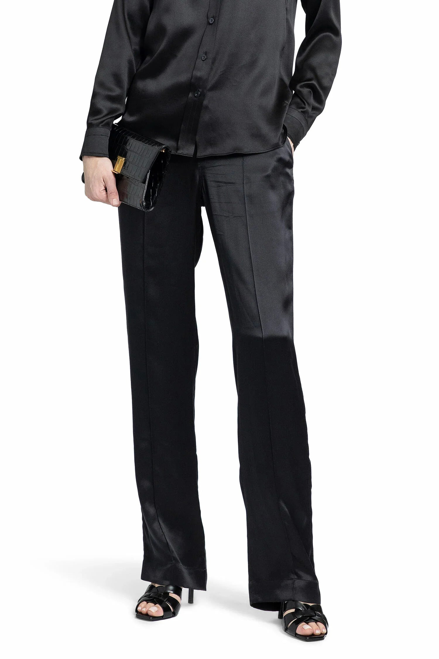 TOM FORD WOMAN BLACK TROUSERS - 5