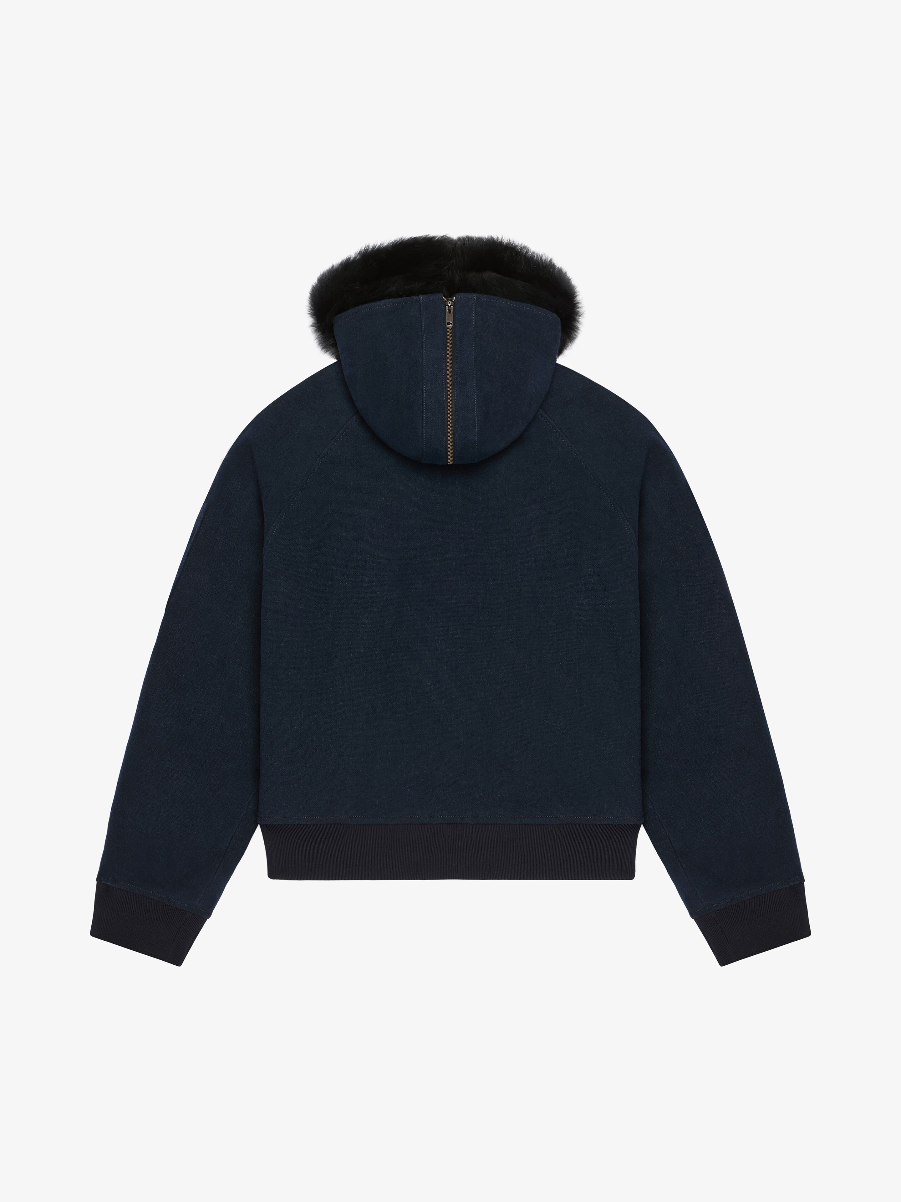 HOODED BOMBER IN LINEN - 2