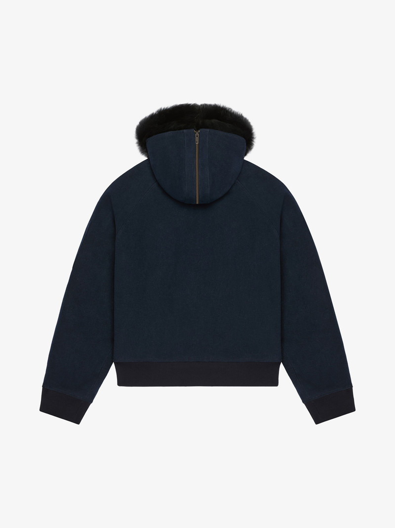 HOODED BOMBER IN LINEN 2