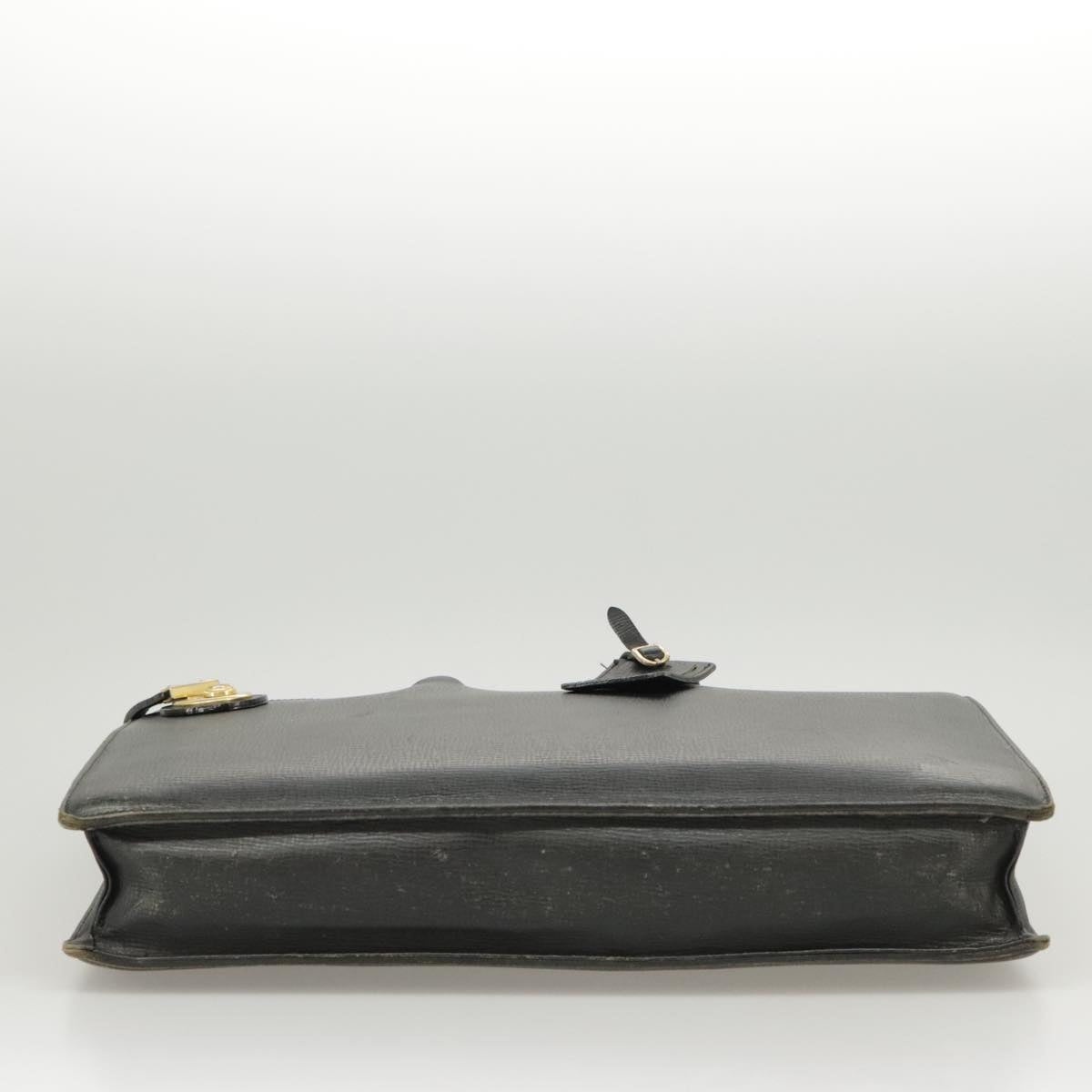 Burberry Business Bag Leather Black Gold - 6