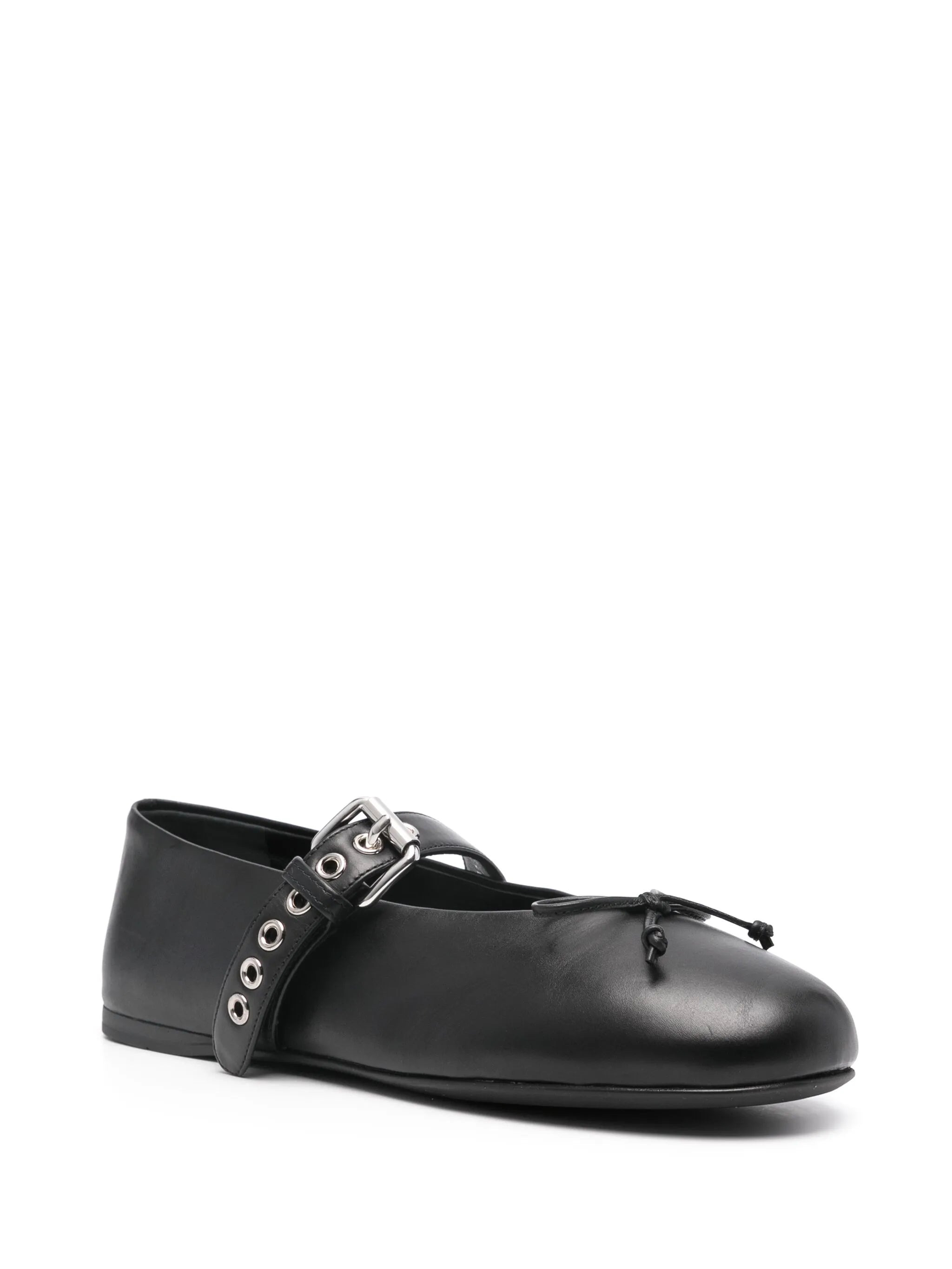 leather ballerina shoes - 2