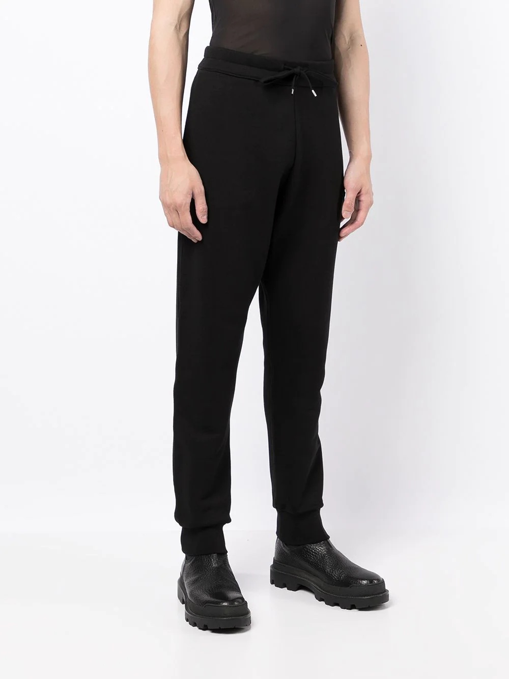 embossed logo tapered track trousers - 3