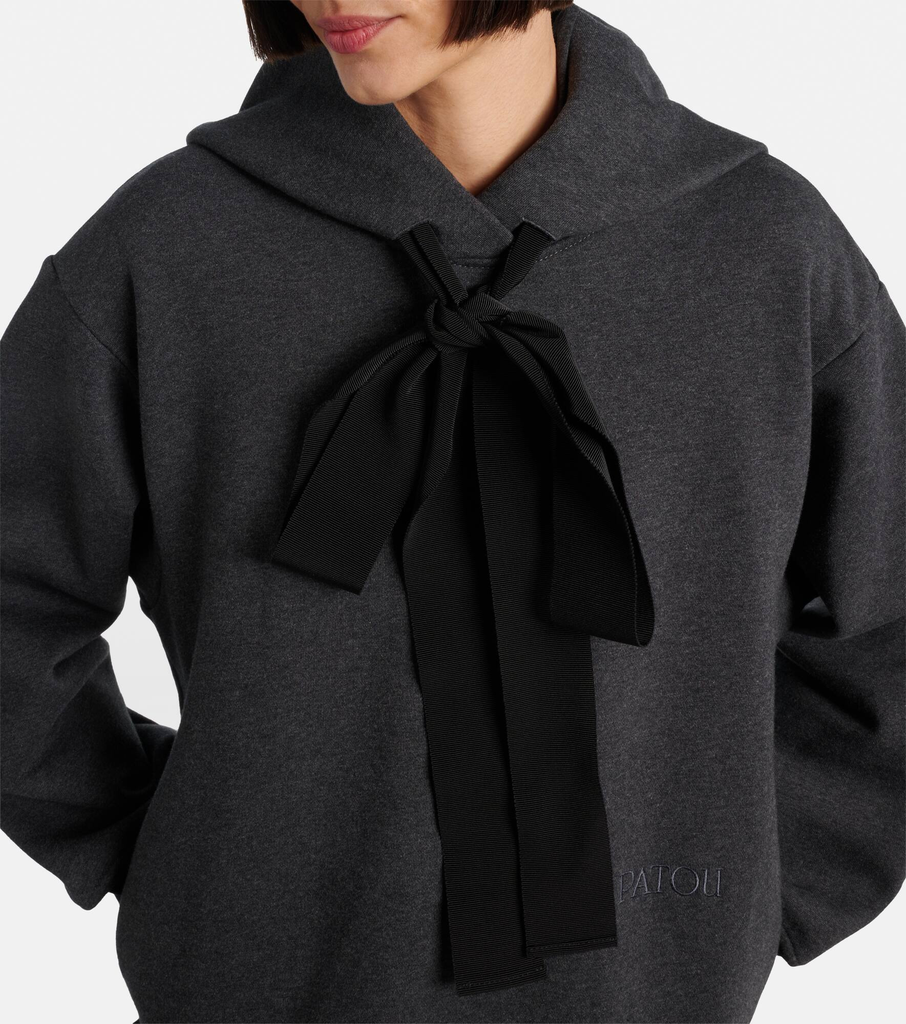 Hooded cotton sweatshirt dress - 4
